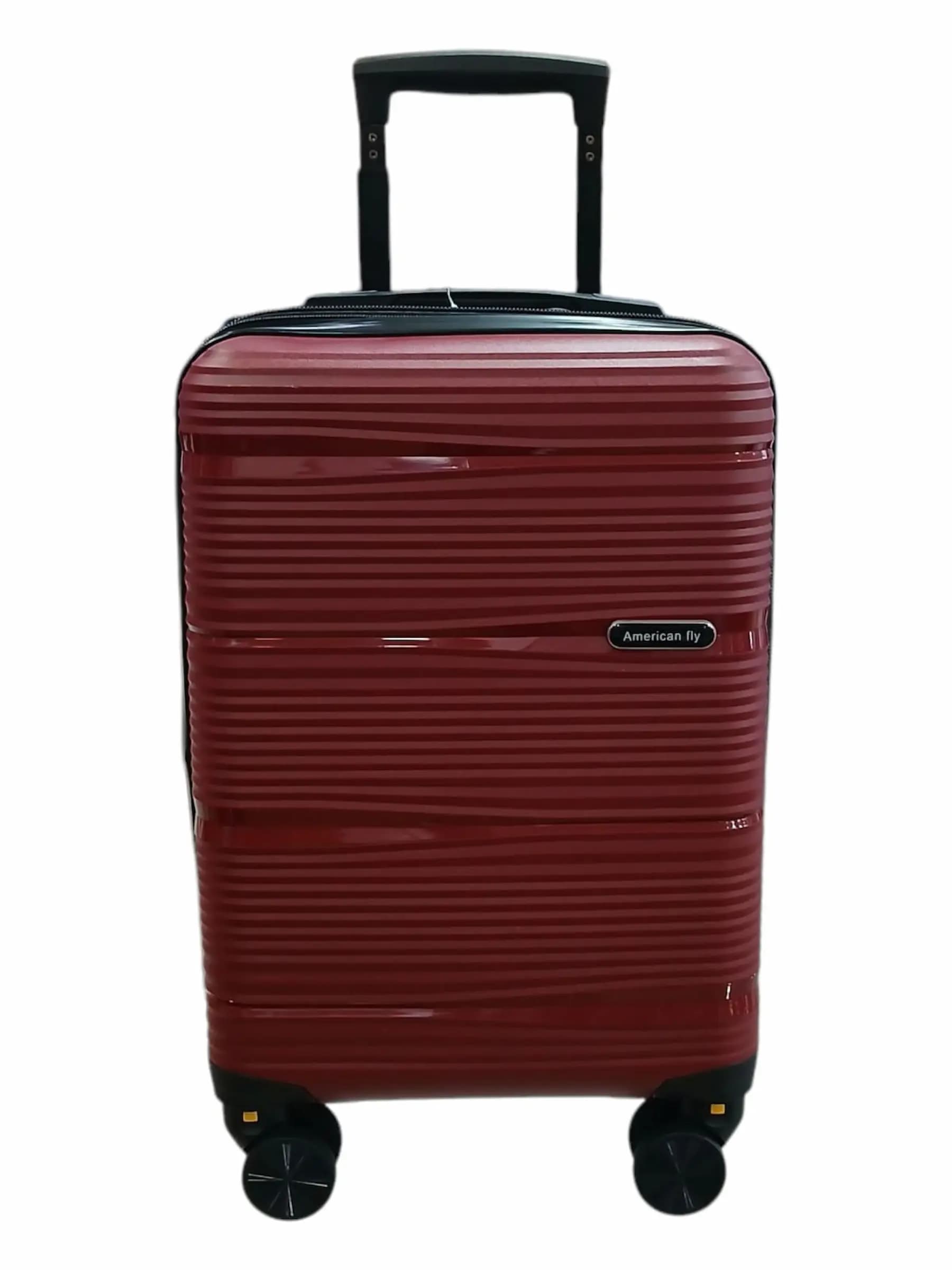 AMERICAN FLY VALIJA 45CM BORDO | RIGÍDA, 4 RUEDAS, LIVIANA