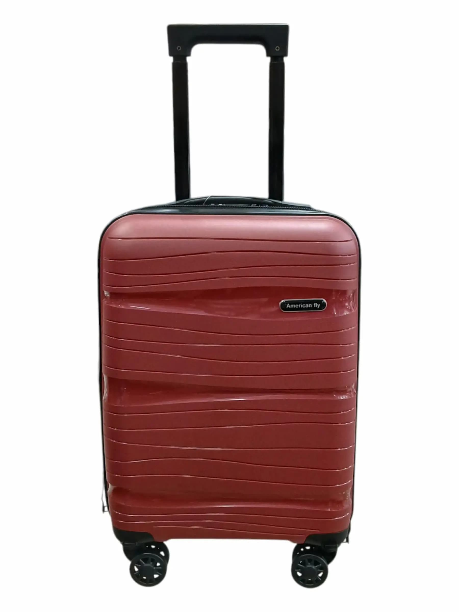 AMERICAN FLY VALIJA 45CM BORDO | RIGÍDA, 4 RUEDAS, LIVIANA