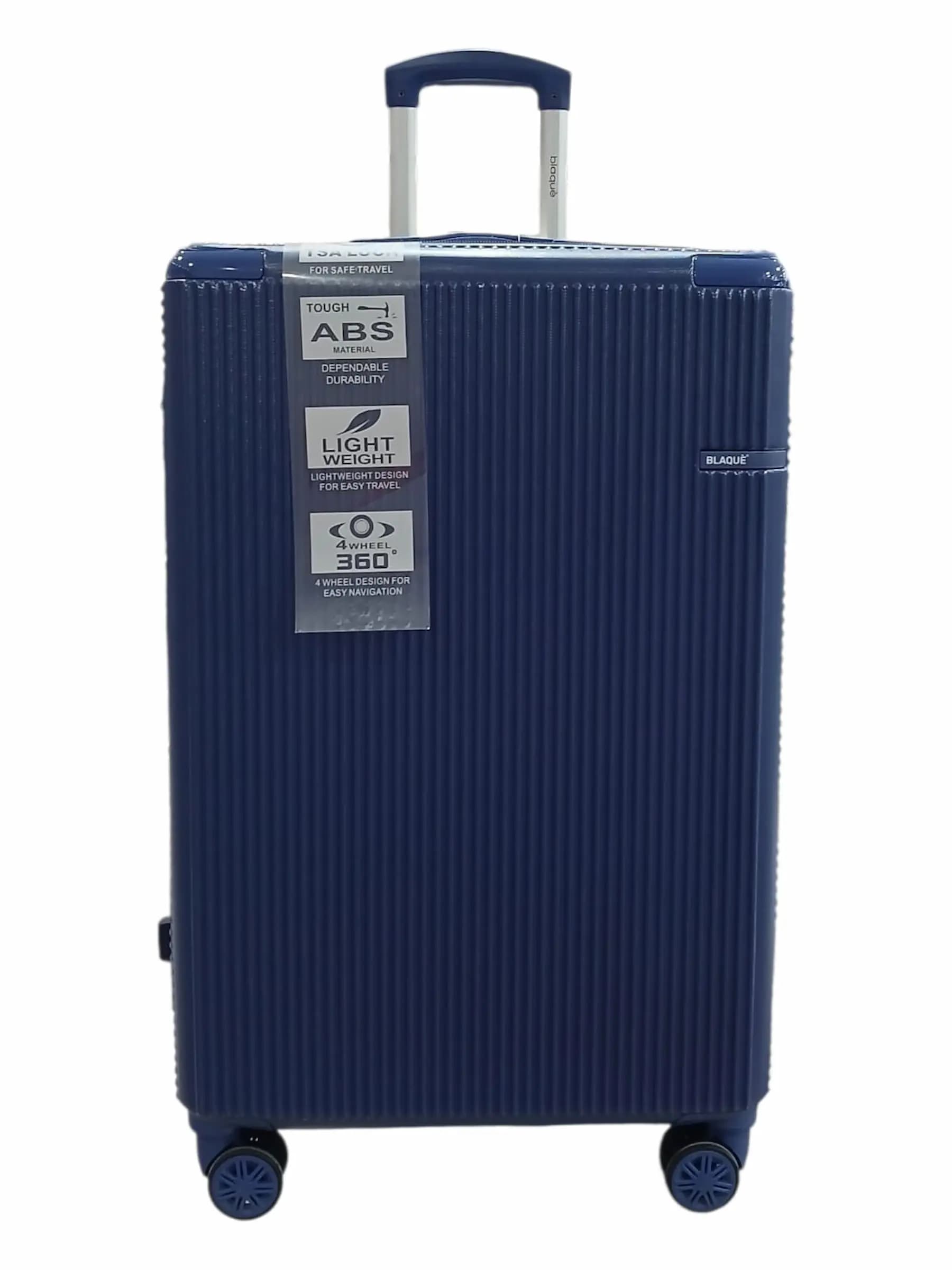 BLAQUE VALIJA 70CM AZUL | RIGÍDA, 4 RUEDAS, LIVIANA
