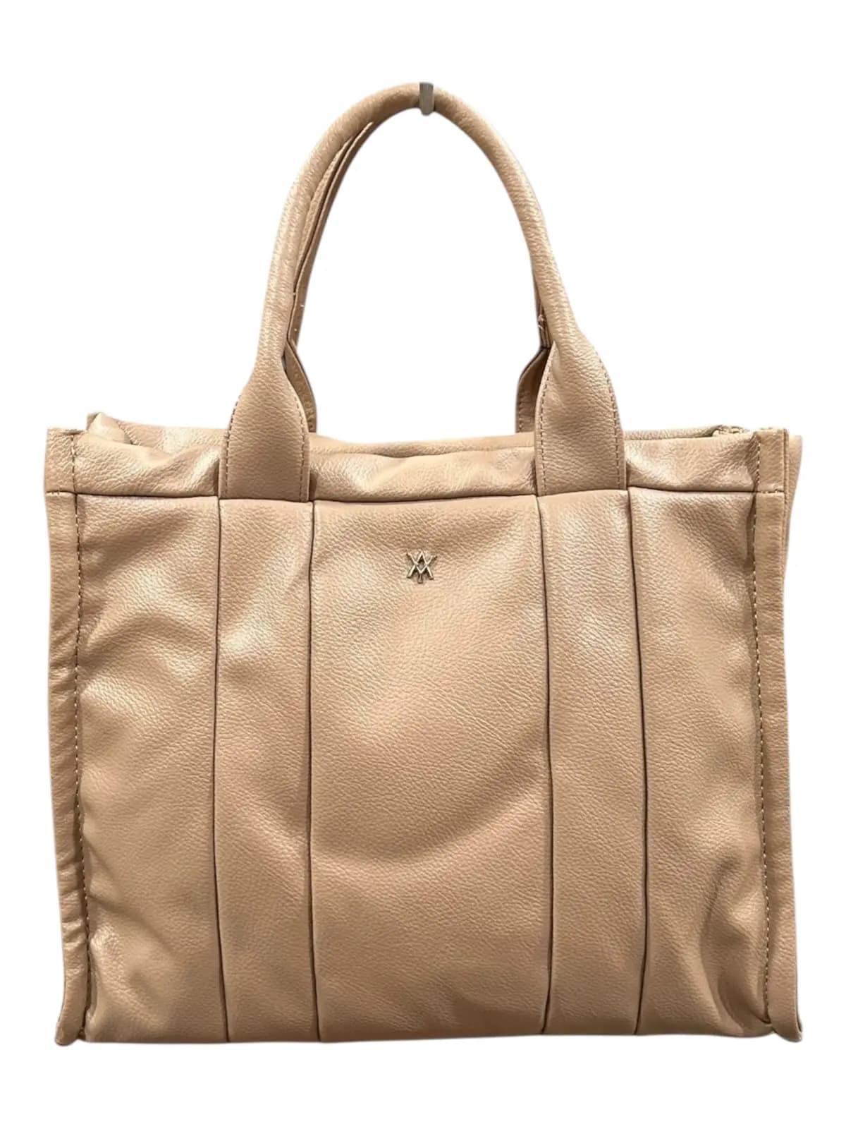 CARTERA AMAYRA 34CM BEIGE | SINTÉTICO