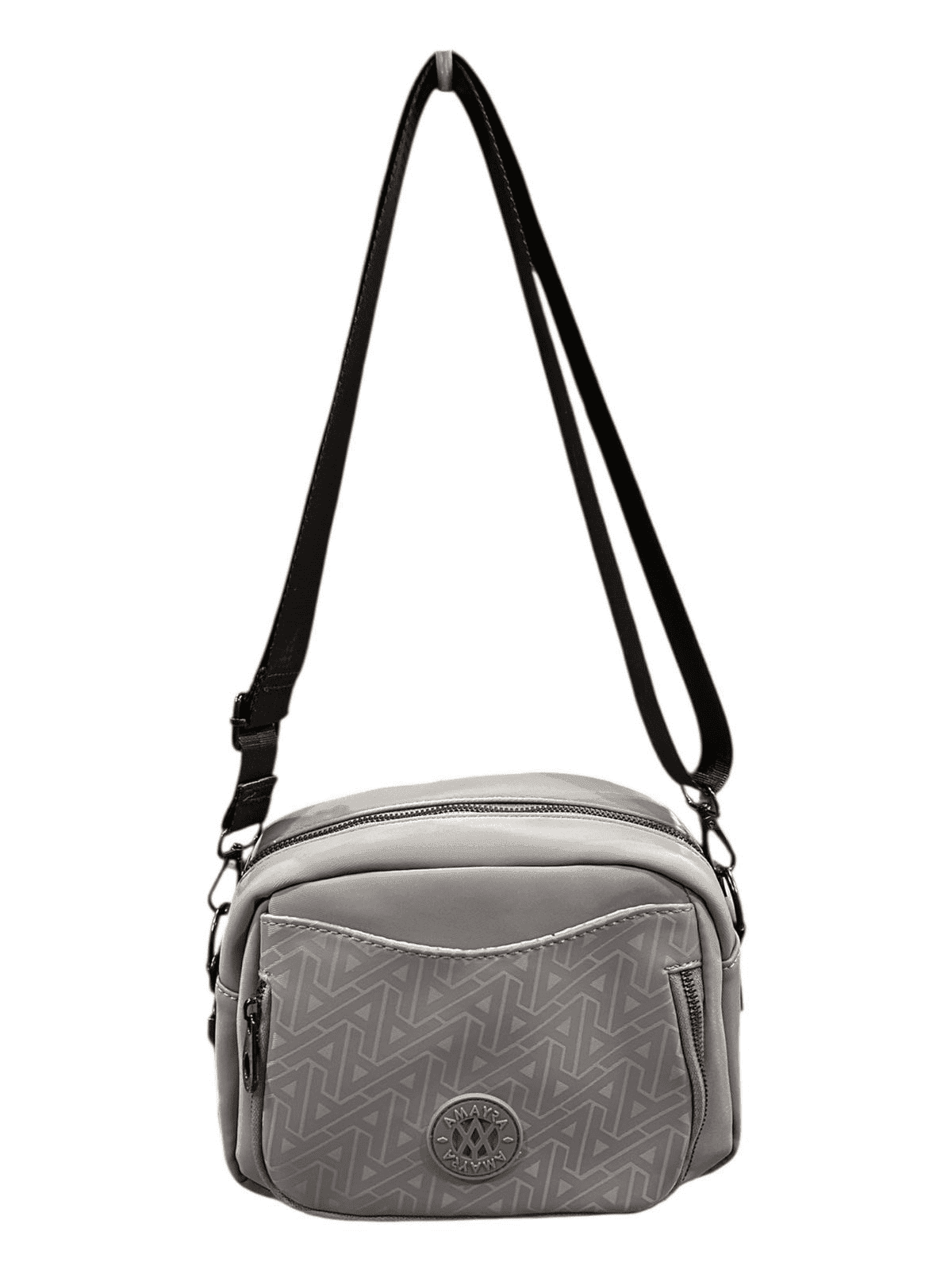 CARTERA AMAYRA 14CM GRIS | SINTÉTICO