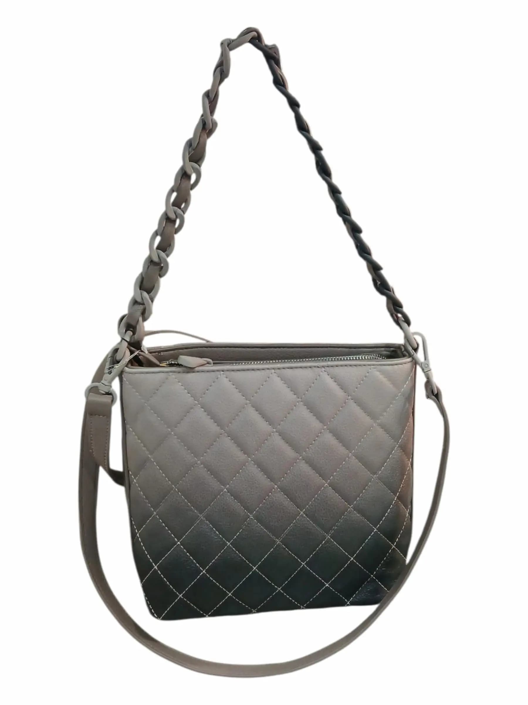 CARTERA AMAYRA 34CM NEGRA | SINTÉTICO