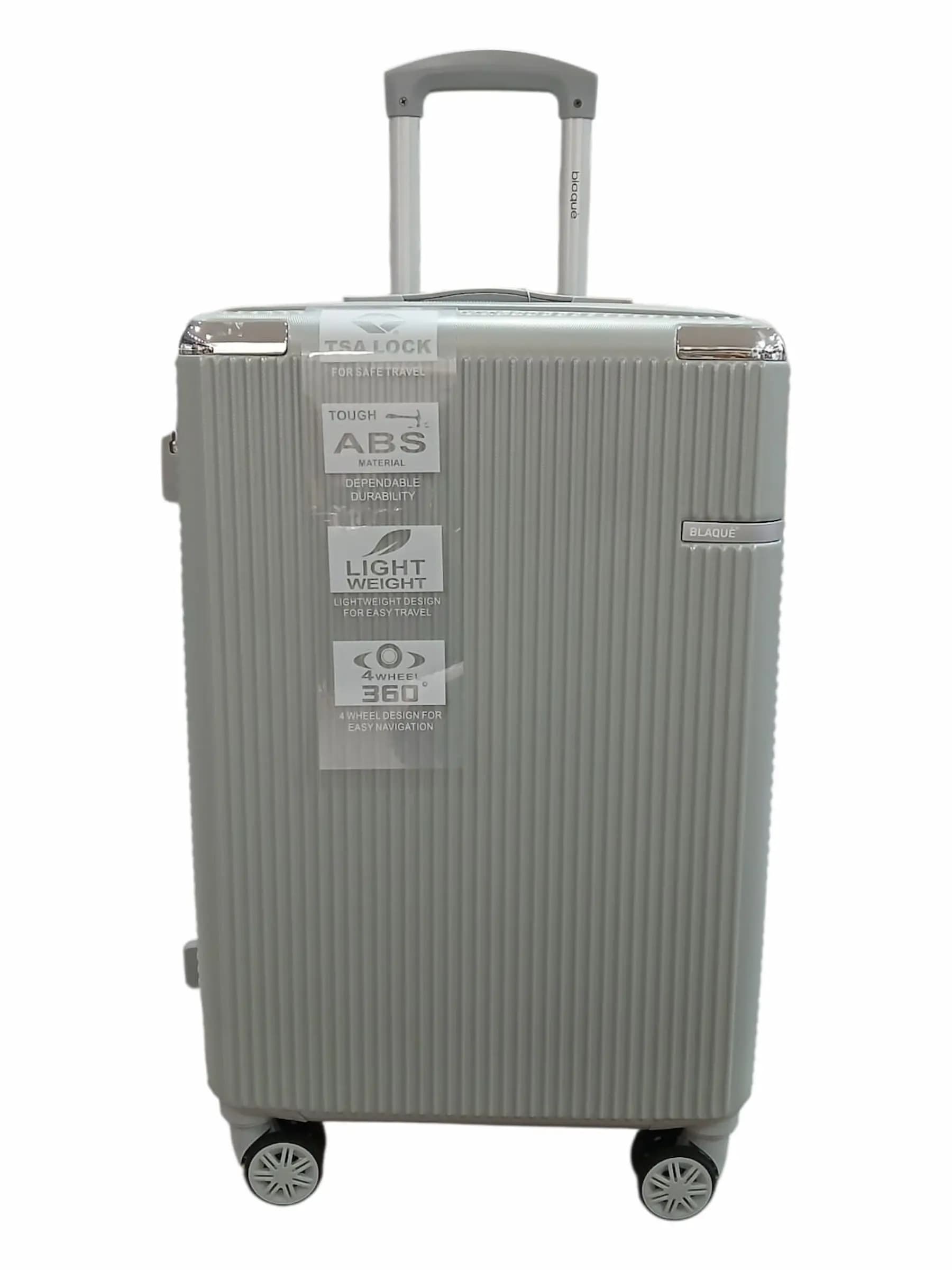 BLAQUÉ VALIJA 70CM PLATA | RIGÍDA, 4 RUEDAS, LIVIANA