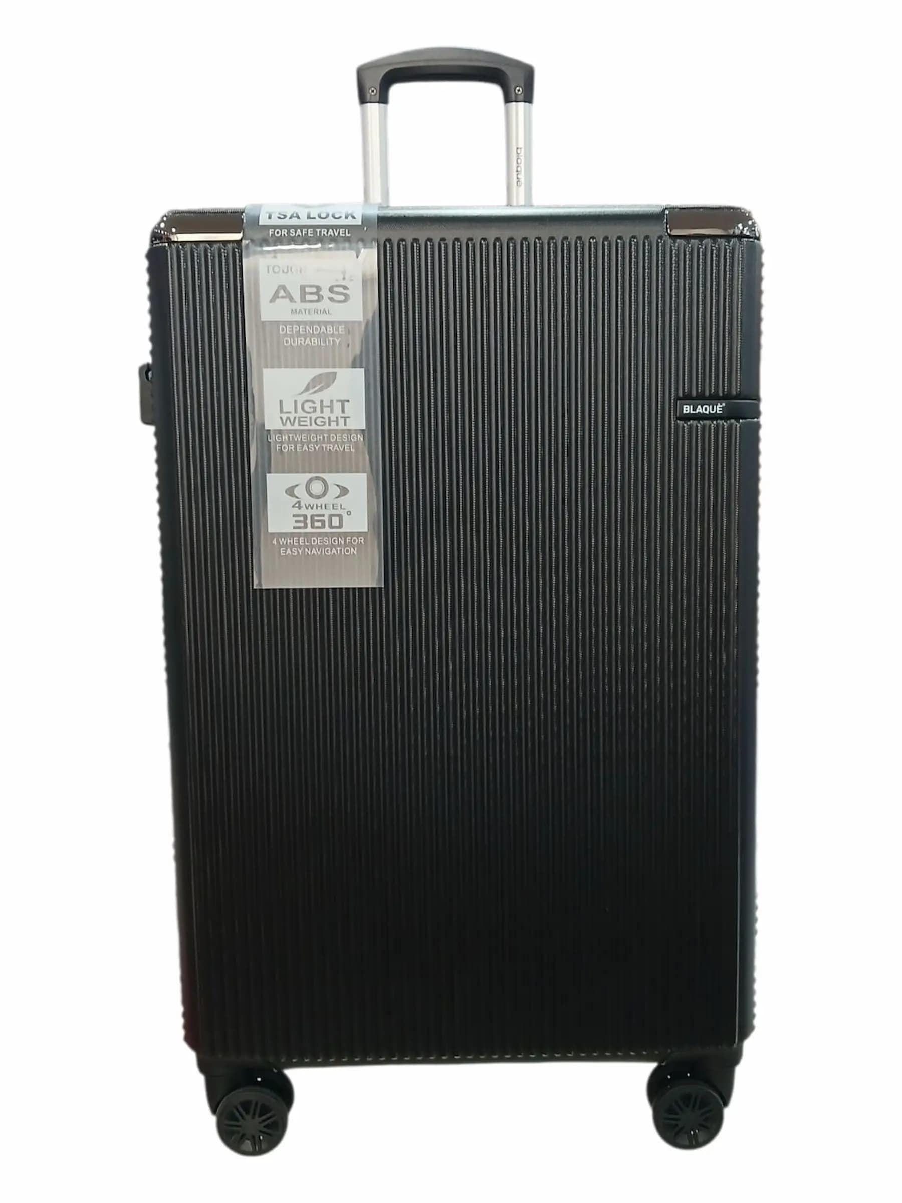 BLAQUÉ VALIJA 70CM NEGRO | RIGÍDA, 4 RUEDAS, LIVIANA