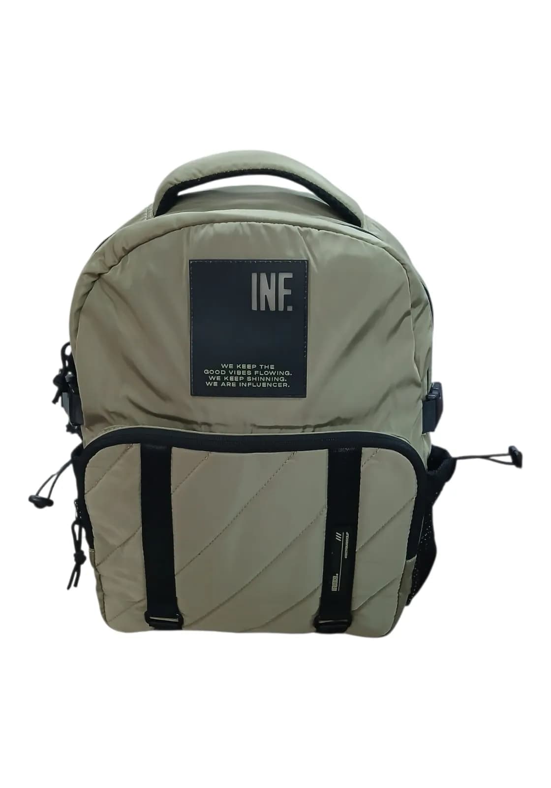 INFLUENCER MOCHILA 40CM VERDE | PORTA-NOTEBOOK, CORREAS REGULABLES