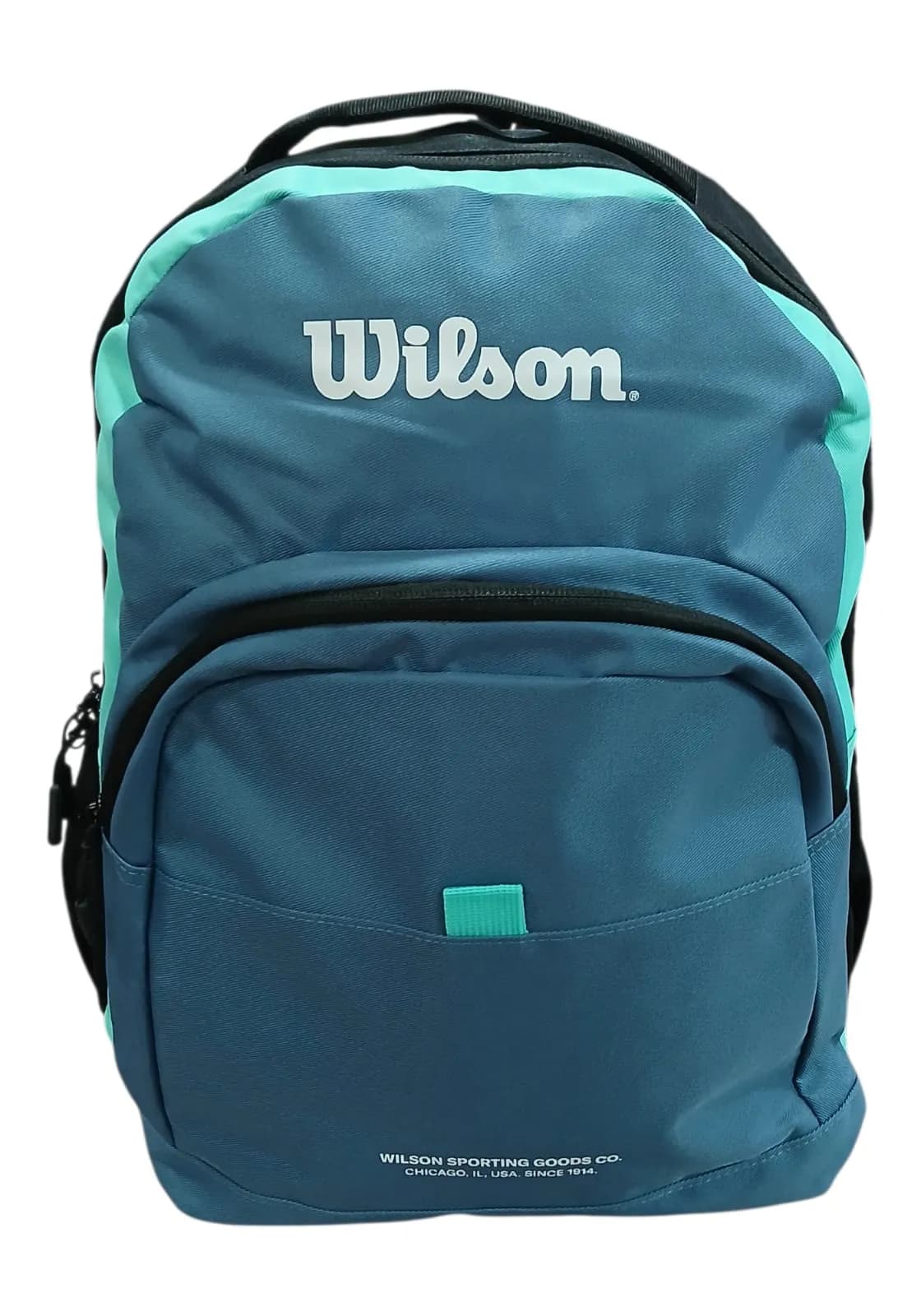 WILSON MOCHILA 40CM NEGRO AZUL | PORTA-NOTEBOOK, CORREAS REGULABLES