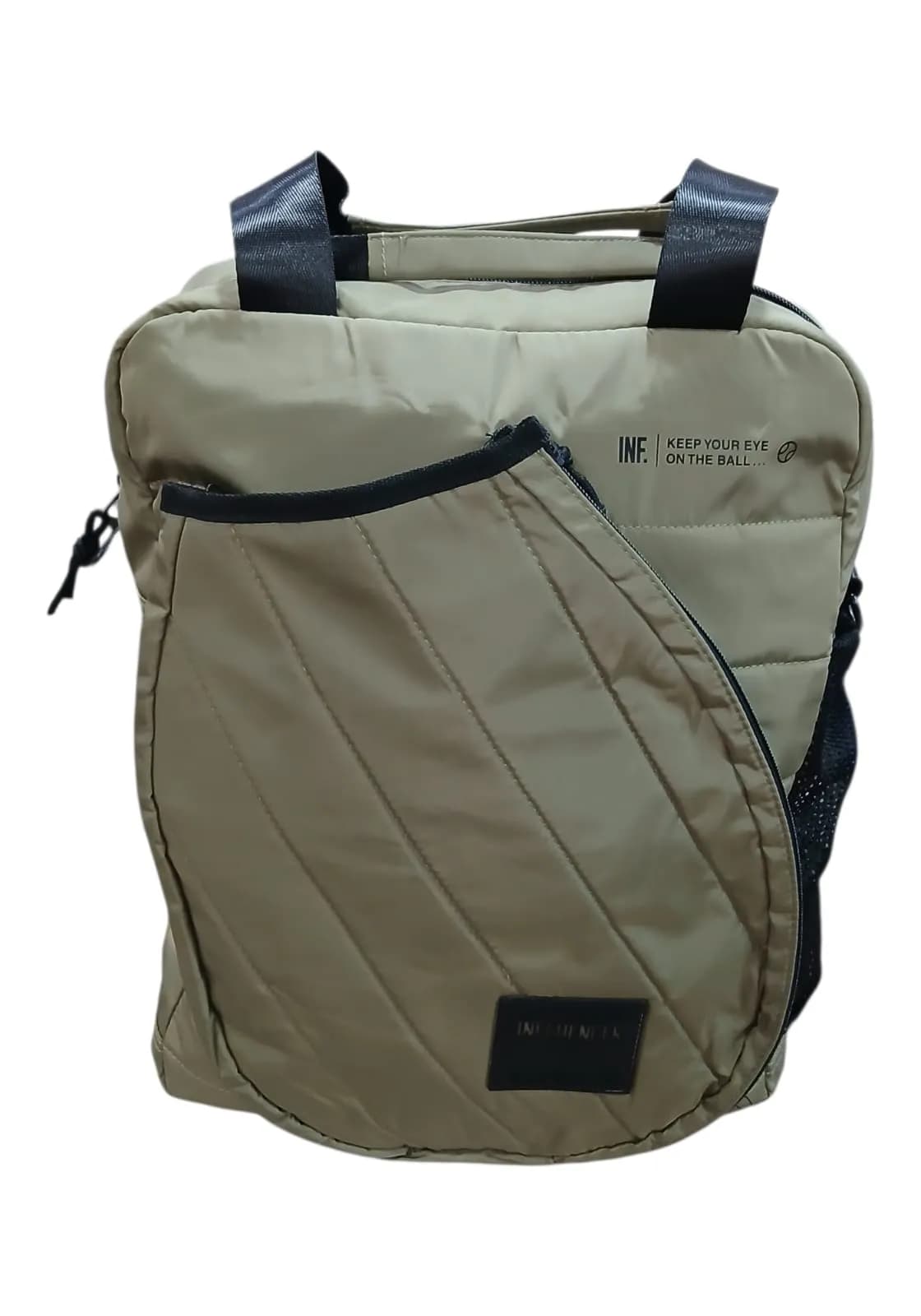 INFLUENCER MOCHILA RAQUETERA 40CM VERDE | PORTA-NOTEBOOK, CORREAS REGULABLES