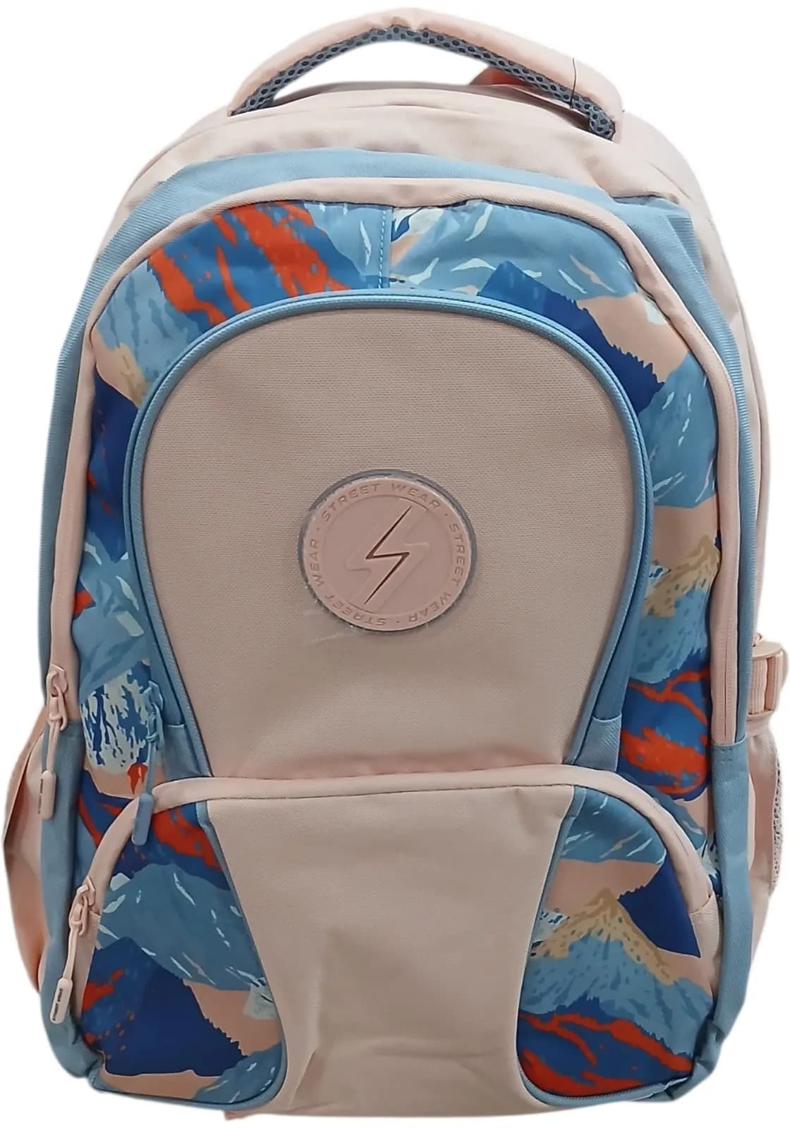 STREET WEAR MOCHILA 40CM SALMÓN | CORREAS REGULABLES