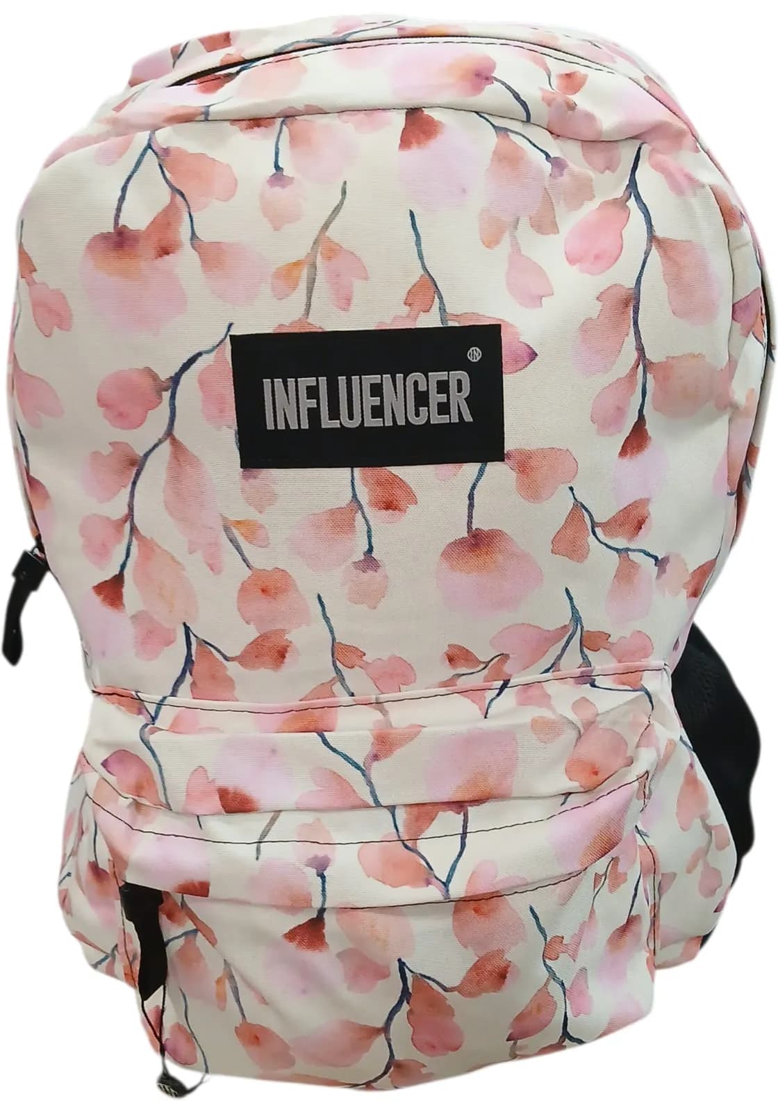 INFLUENCER MOCHILA 40CM FLORES  | CORREAS REGULABLES