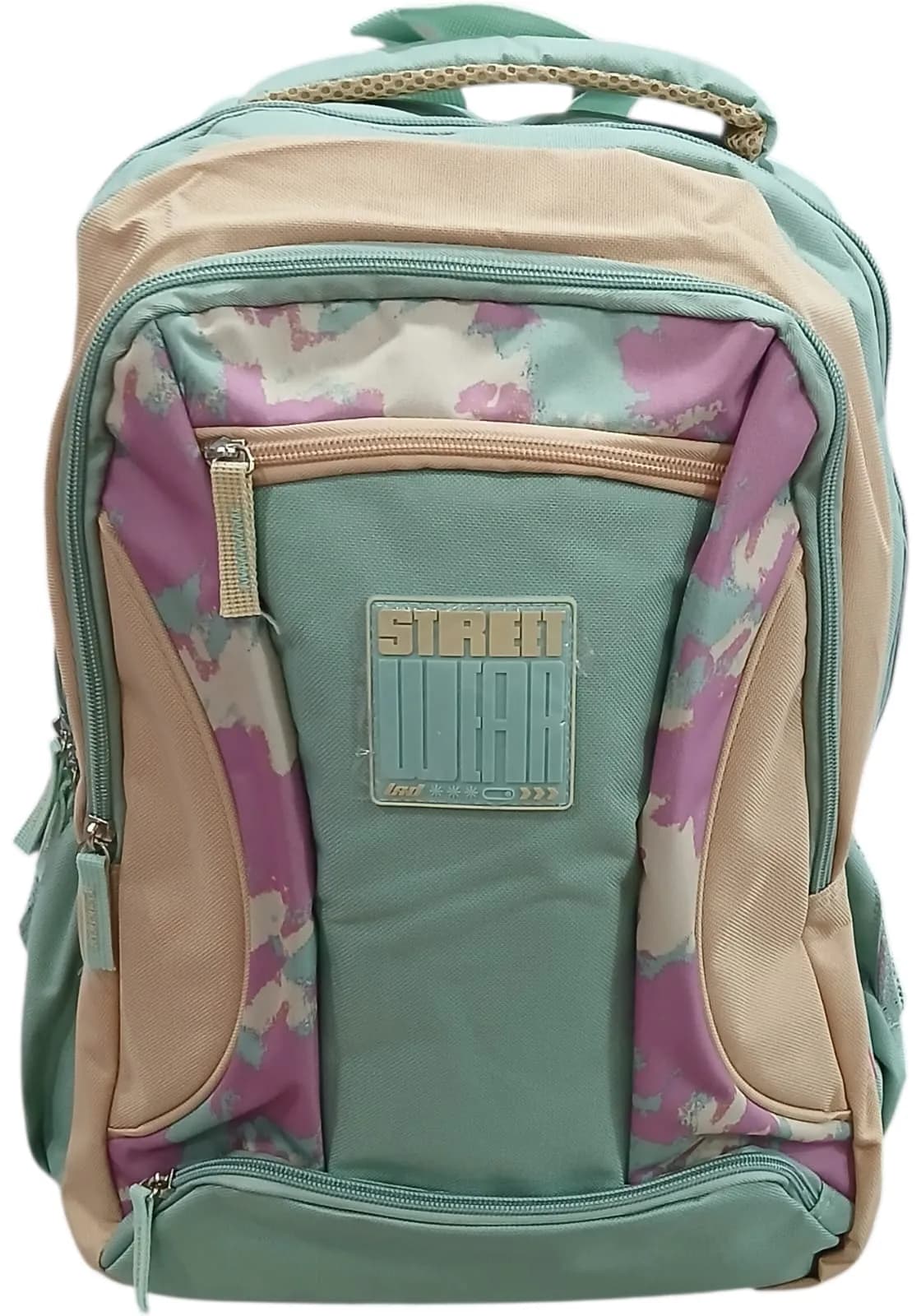 STREET WEAR MOCHILA 40CM VERDE | CORREAS REGULABLES