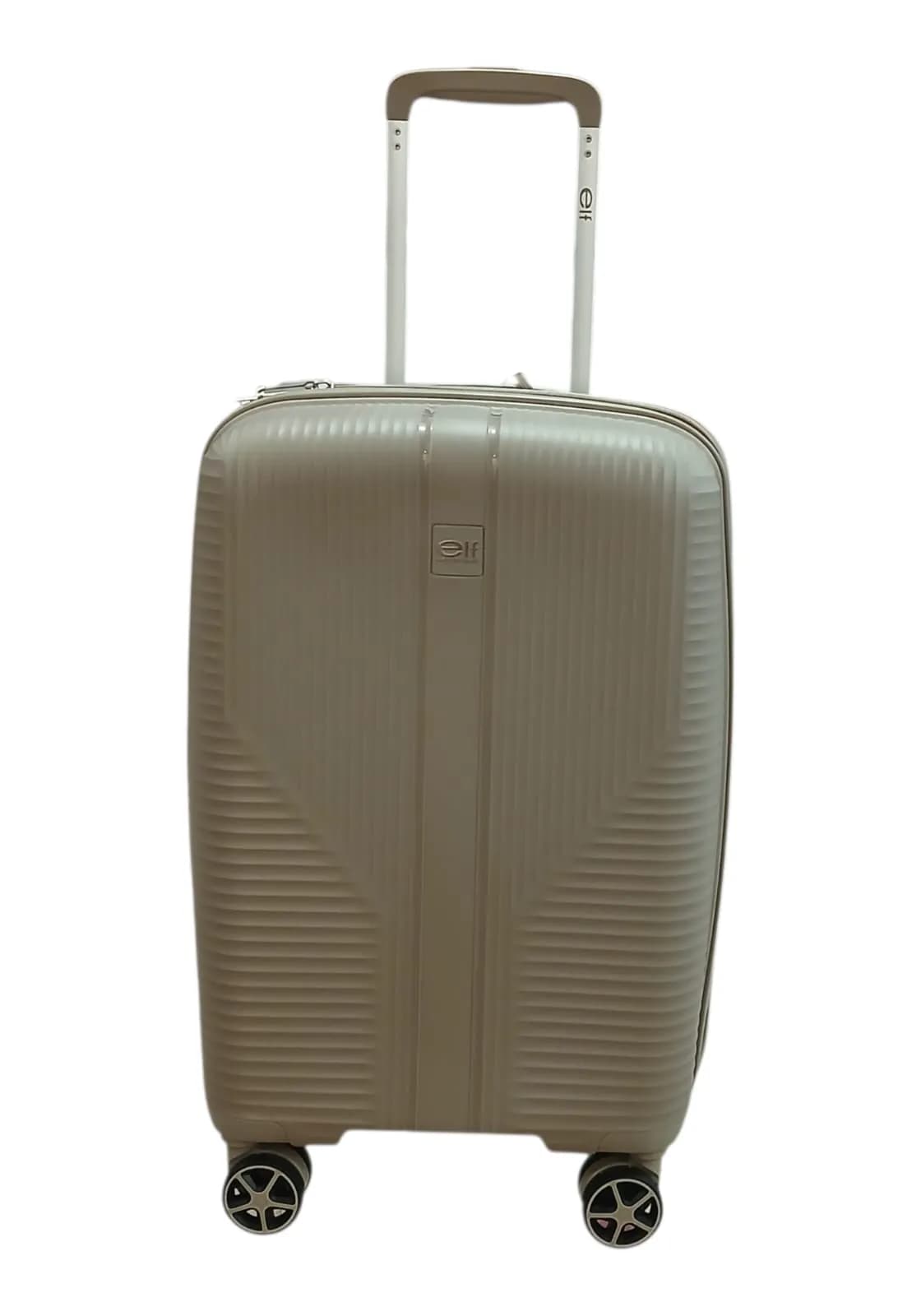 ELF VALIJA 55CM BEIGE | RIGÍDA, 4 RUEDAS, LIVIANA
