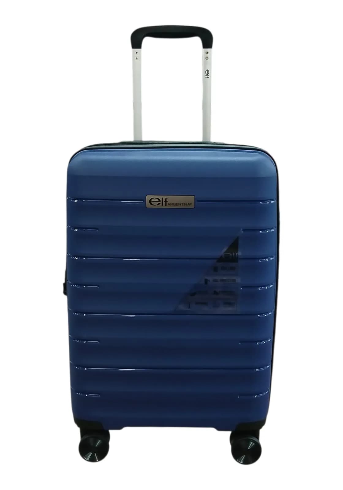 ELF VALIJA 55CM AZUL | RIGÍDA, 4 RUEDAS, LIVIANA