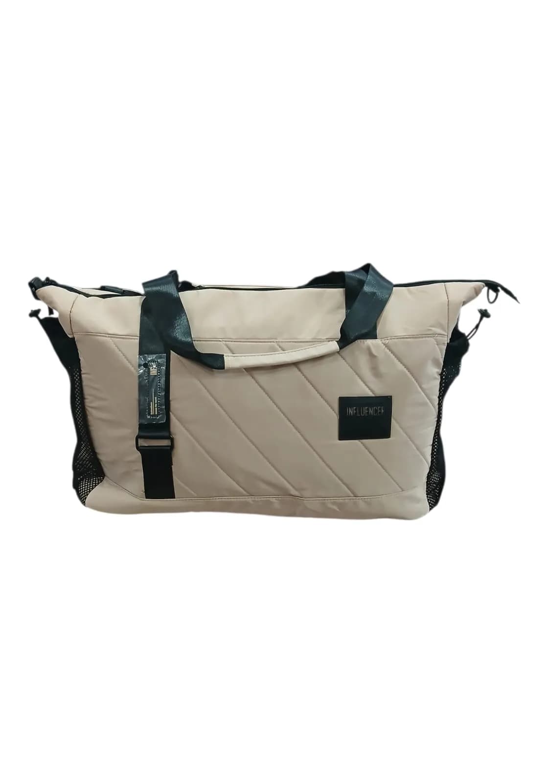 BOLSO RAQUETERO INFLUENCER 58CM BEIGE | SINTÉTICO