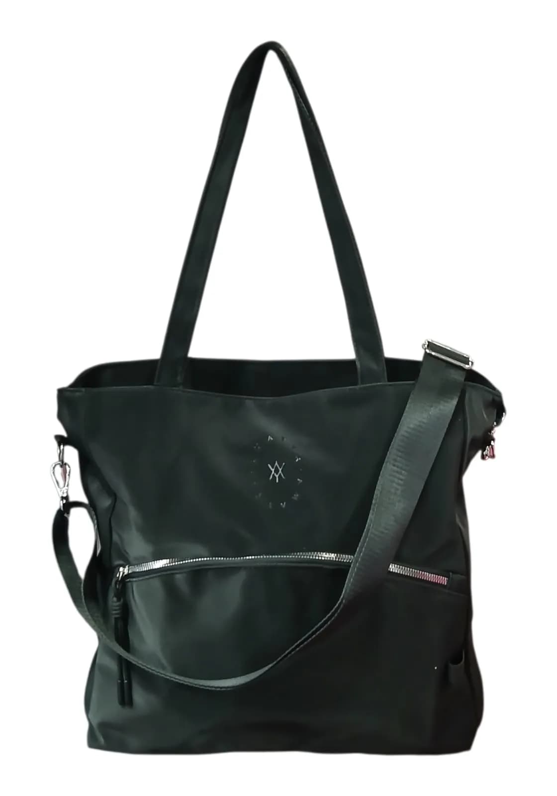 CARTERA AMAYRA 34CM NEGRA | SINTÉTICO