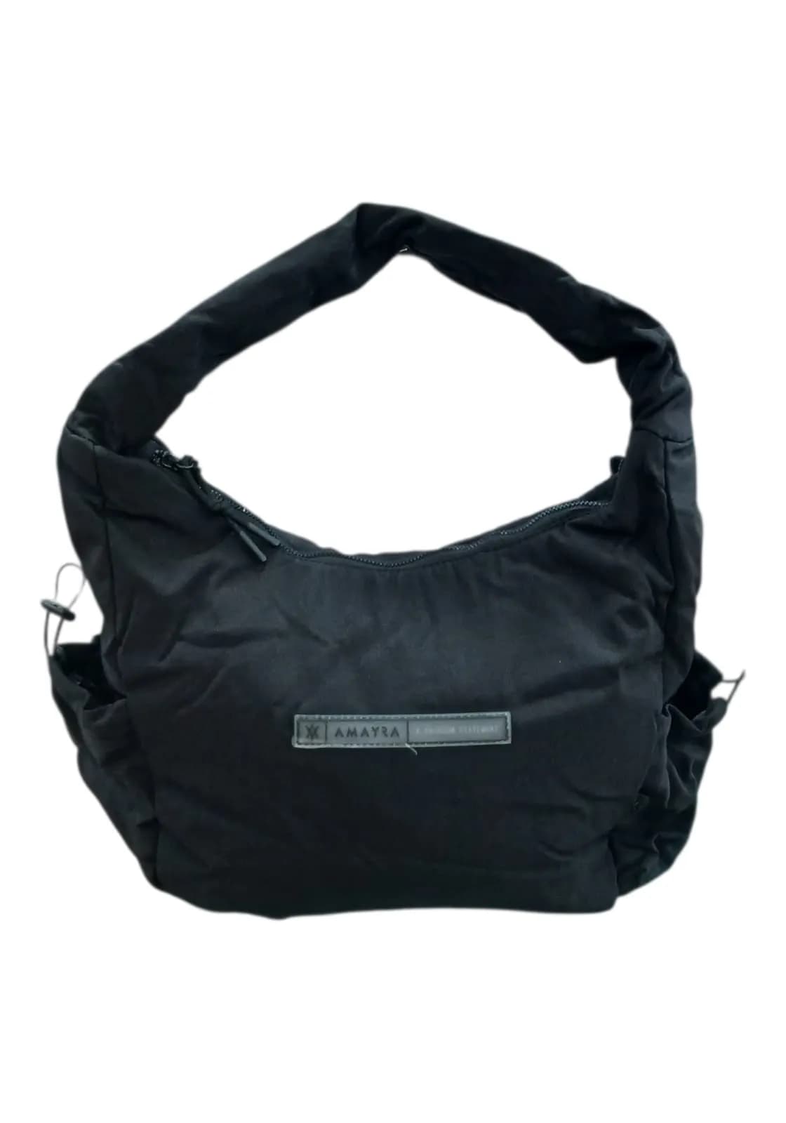 CARTERA AMAYRA 34CM NEGRA | SINTÉTICO