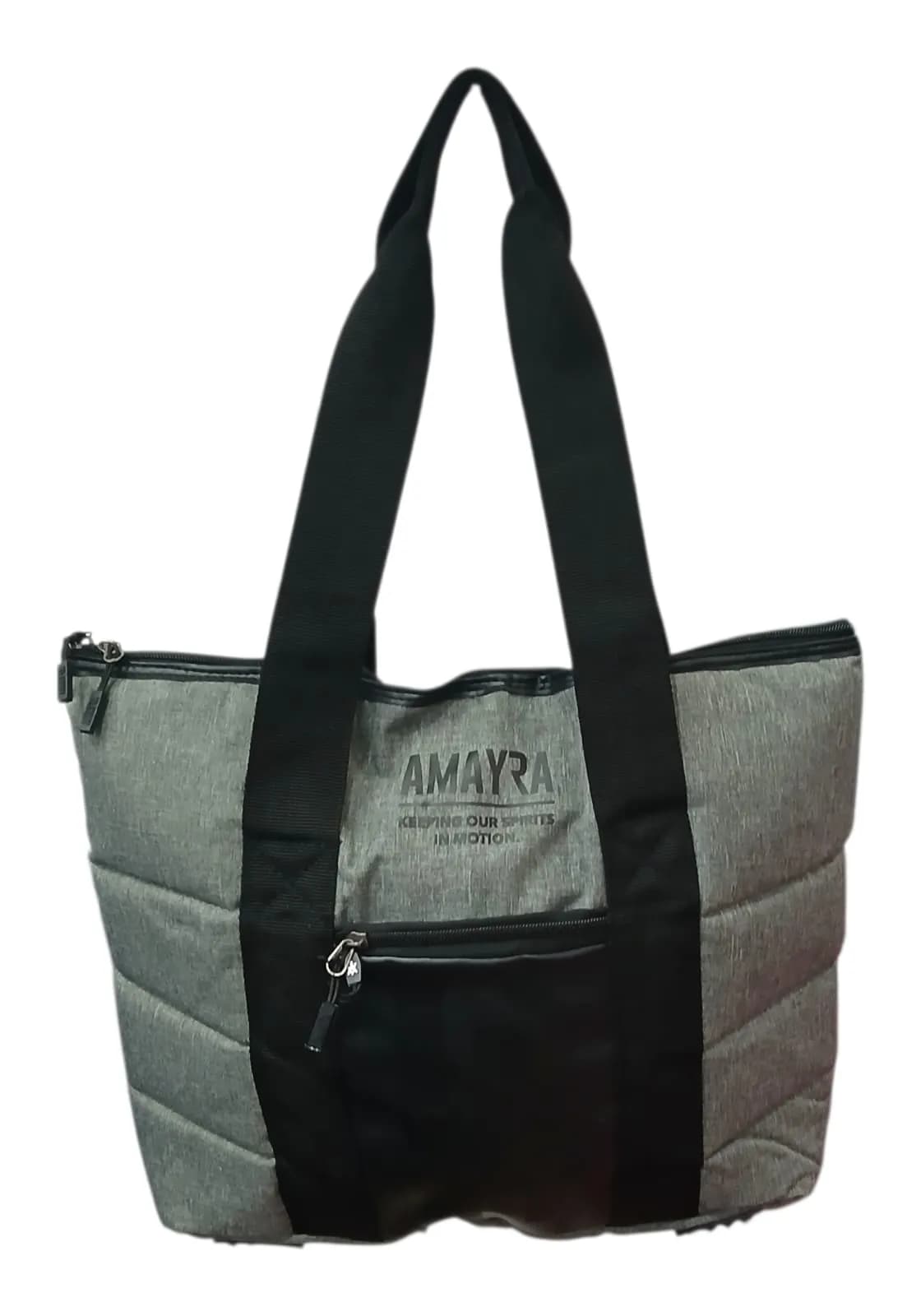 AMAYRA BOLSO 40CM GRIS | CORREAS REGULABLES