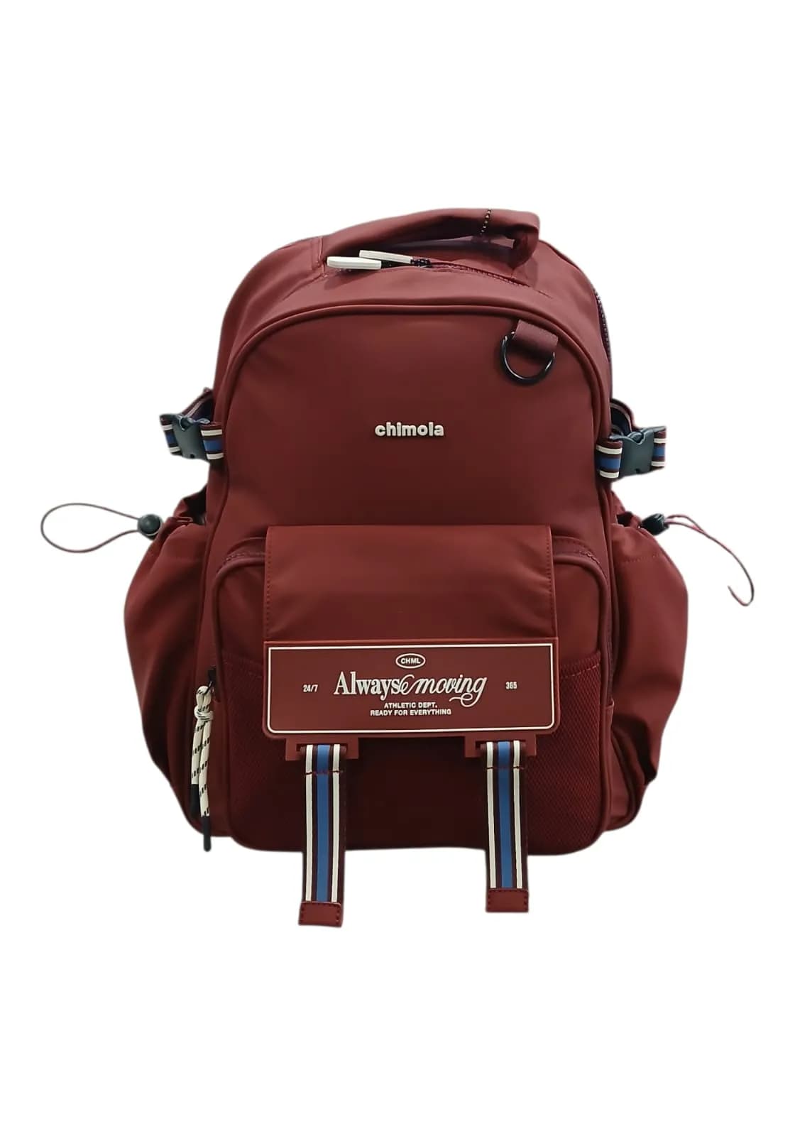 CHIMOLA MOCHILA 40CM BORDO | PORTA-NOTEBOOK, CORREAS REGULABLES