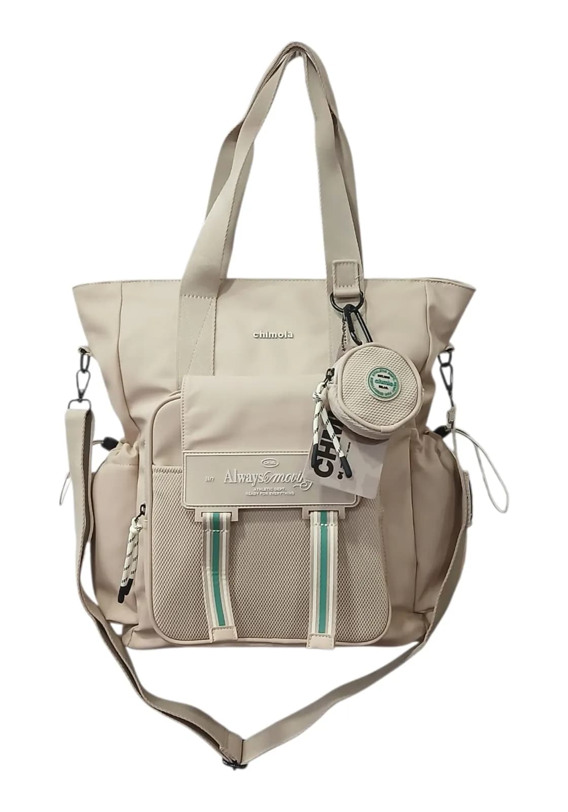 CHIMOLA CARTERA TOTE 34CM BEIGE | SINTÉTICO