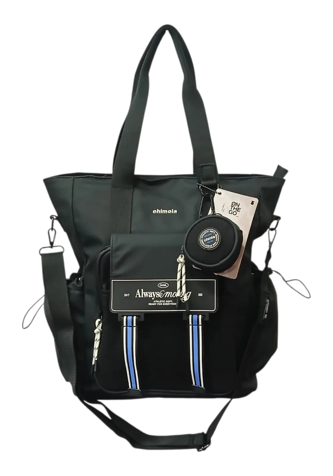 CHIMOLA CARTERA TOTE 34CM NEGRO | SINTÉTICO