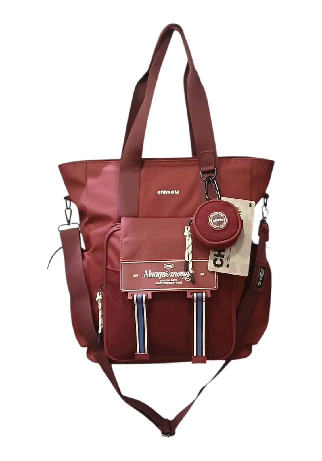 CHIMOLA CARTERA TOTE 34CM BORDO | SINTÉTICO