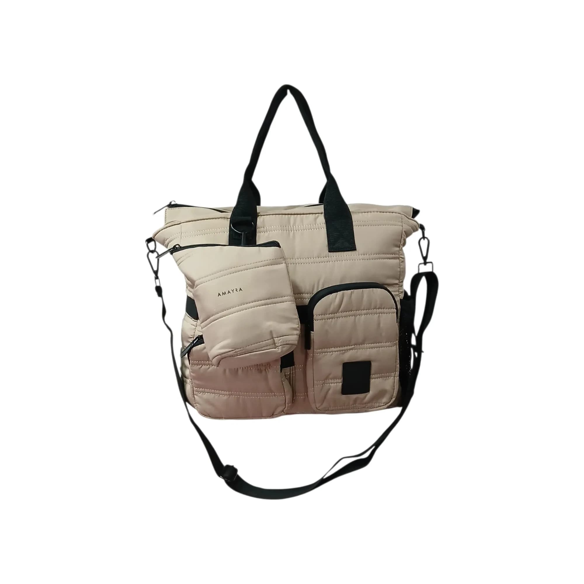 BOLSO MATERO AMAYRA 34CM CAMEL | SINTÉTICO