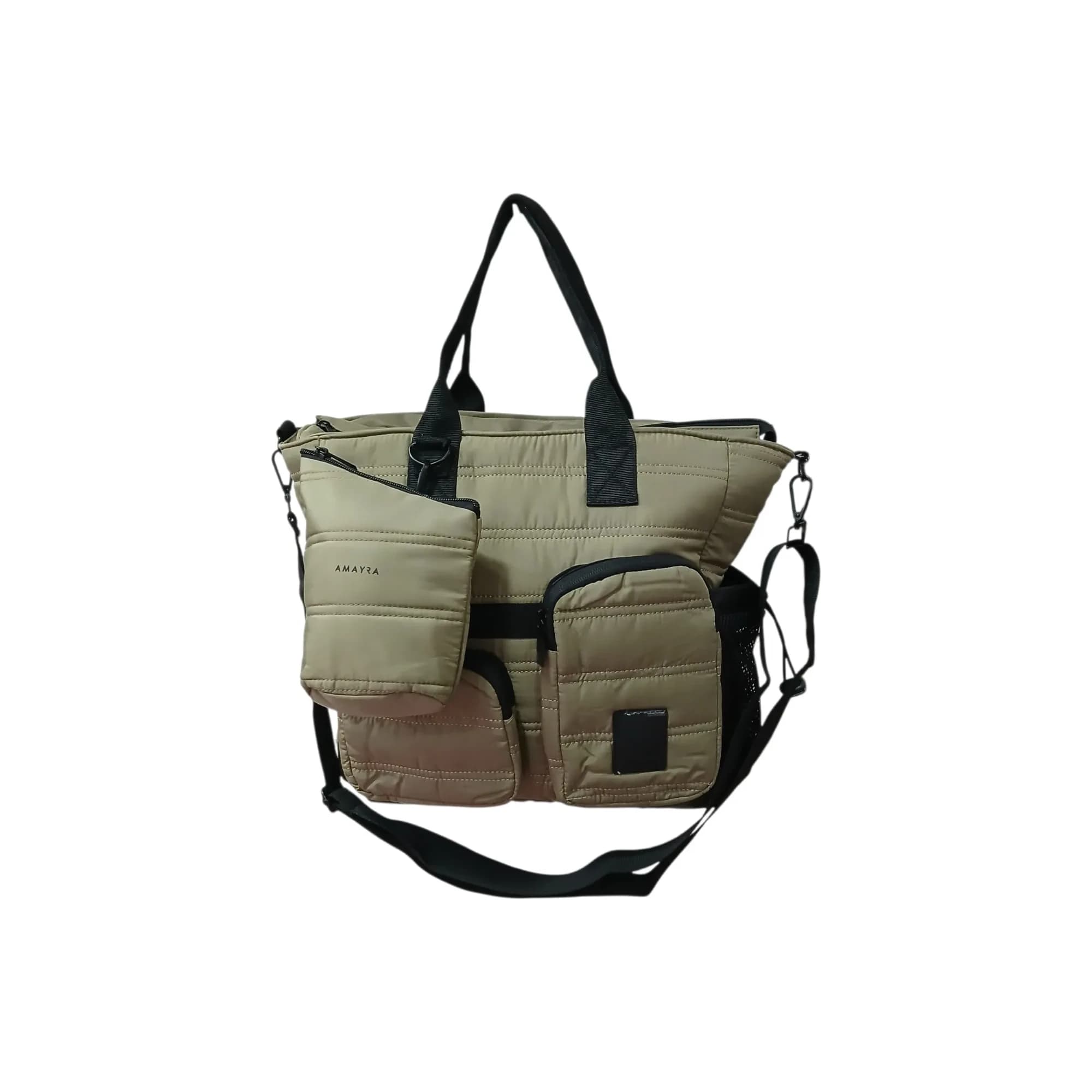 BOLSO MATERO AMAYRA 34CM  VISÓN | SINTÉTICO