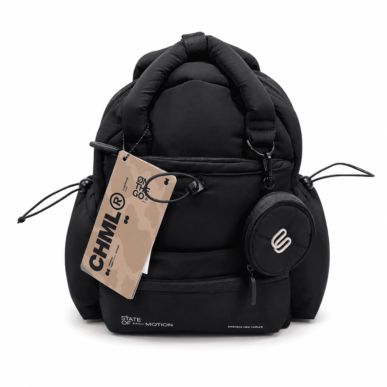 CHIMOLA MOCHILA 32CM NEGRA | SINTÉTICO, CORREAS REGULABLES