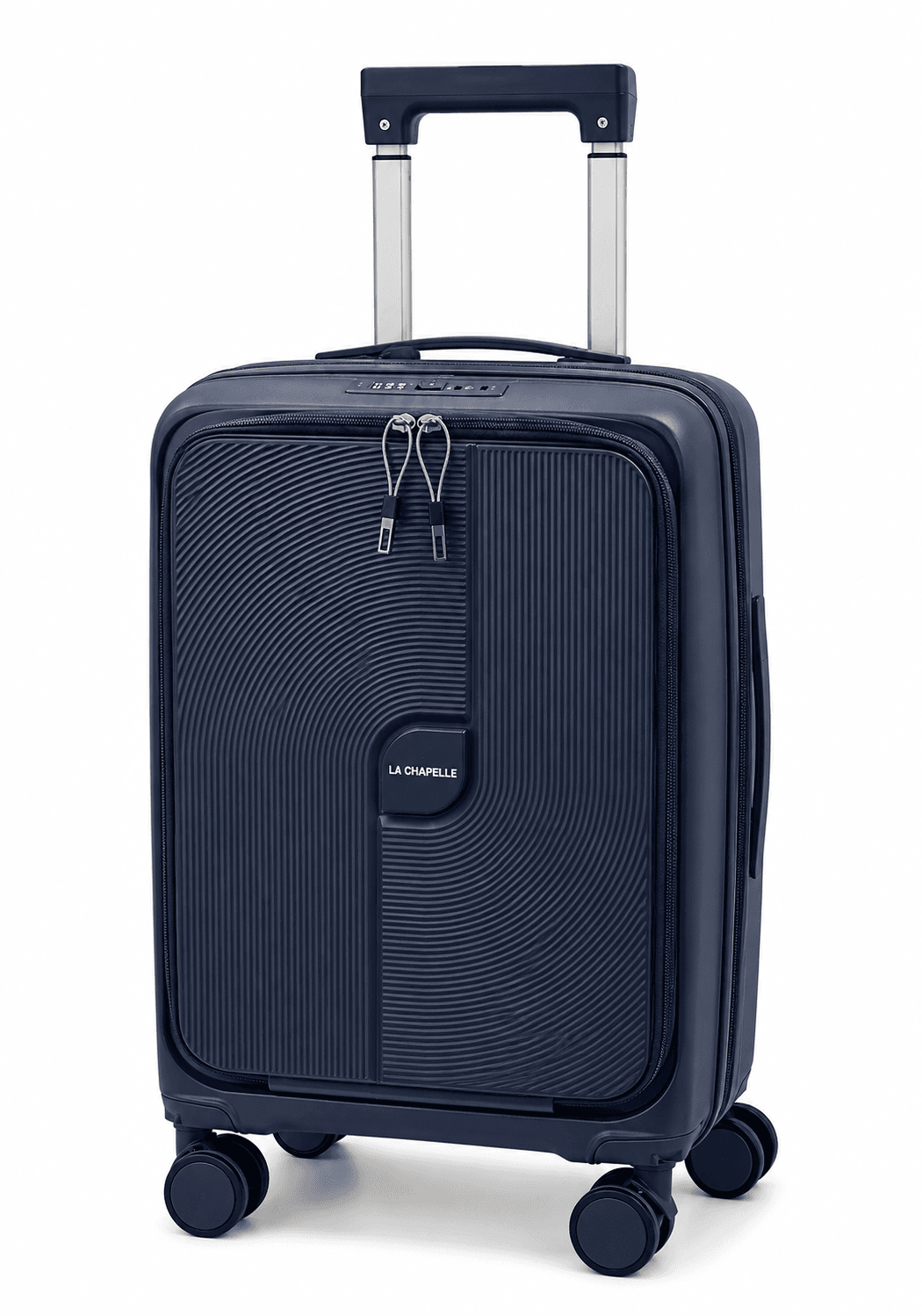 LA CHAPELLE VALIJA 55CM C/ PORTA NOTEBOOK AZUL | RIGÍDA, 4 RUEDAS, LIVIANA