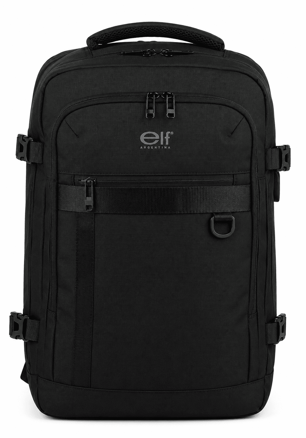 Elf Mochila Viajera 50cm Negro | Sintético, Correas Regulables