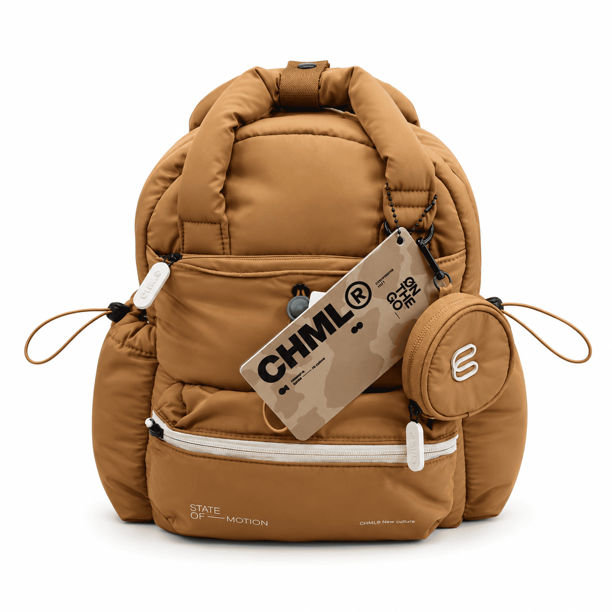 CHIMOLA MOCHILA 32CM MARRÓN | SINTÉTICO, CORREAS REGULABLES