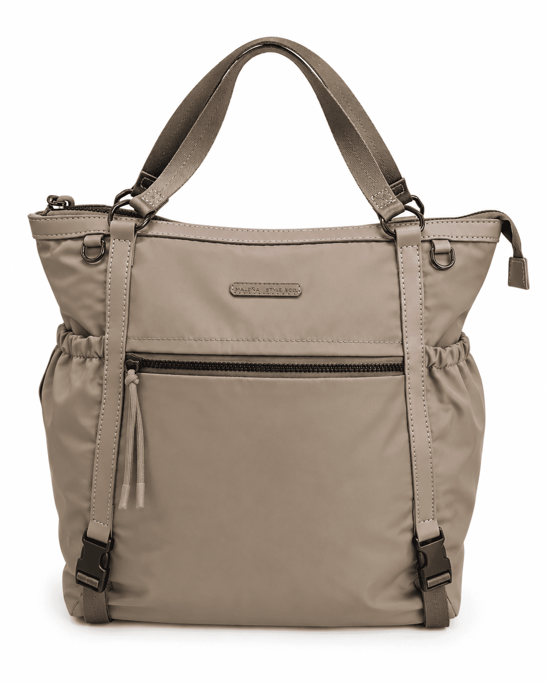 AMAYRA MOCHILA 32CM VISÓN | SINTÉTICO, CORREAS REGULABLES
