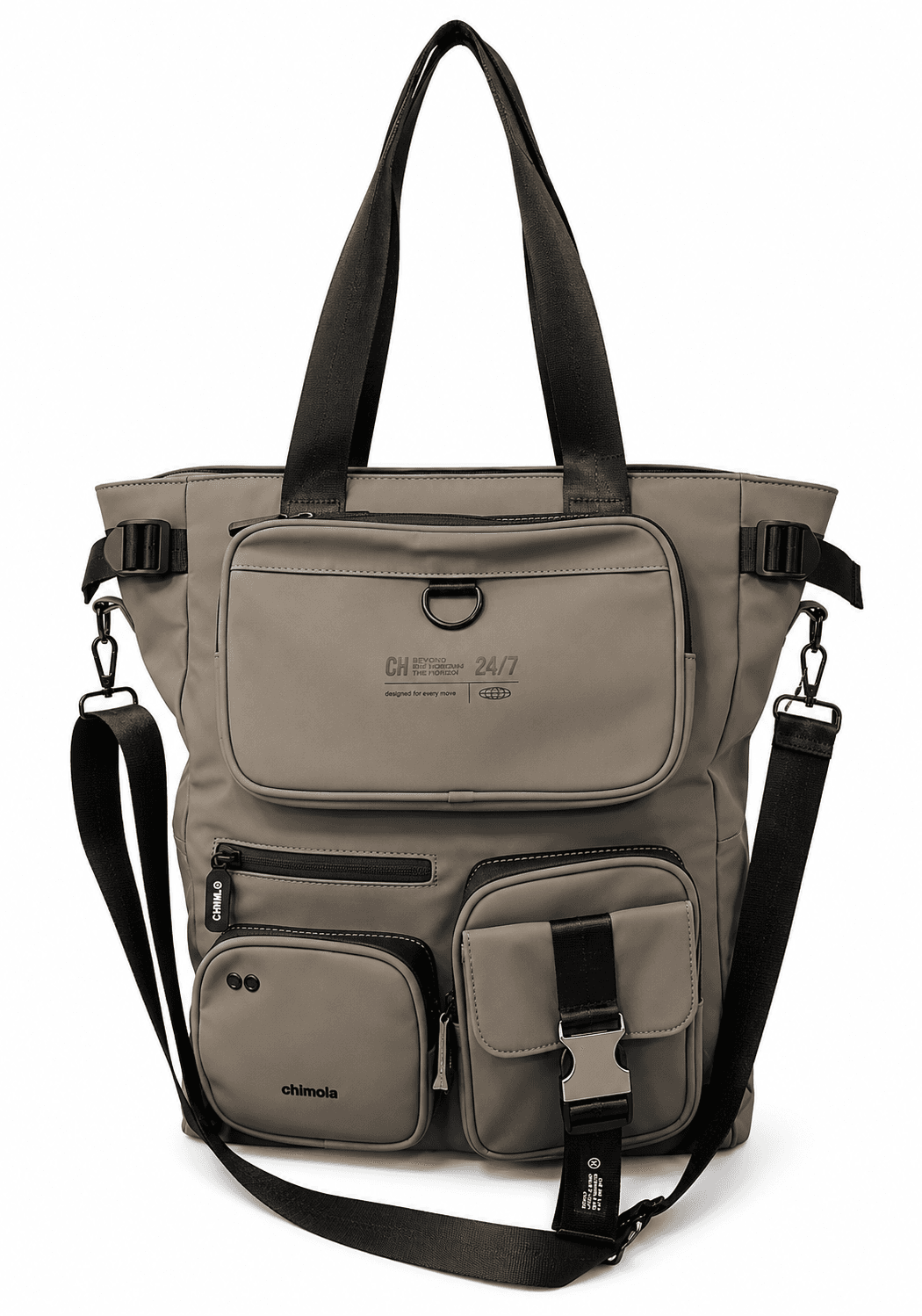 CHIMOLA BOLSO 34CM VISON | SINTÉTICO