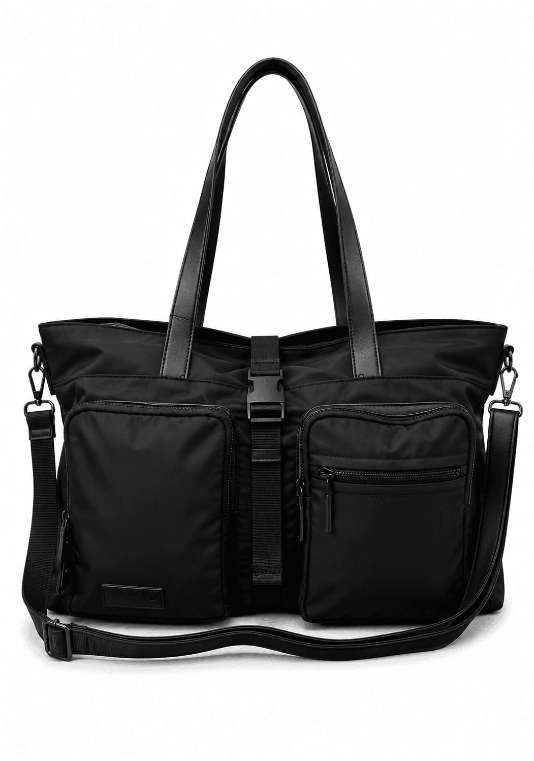 CARTERA AMAYRA 34CM NEGRO | SINTÉTICO