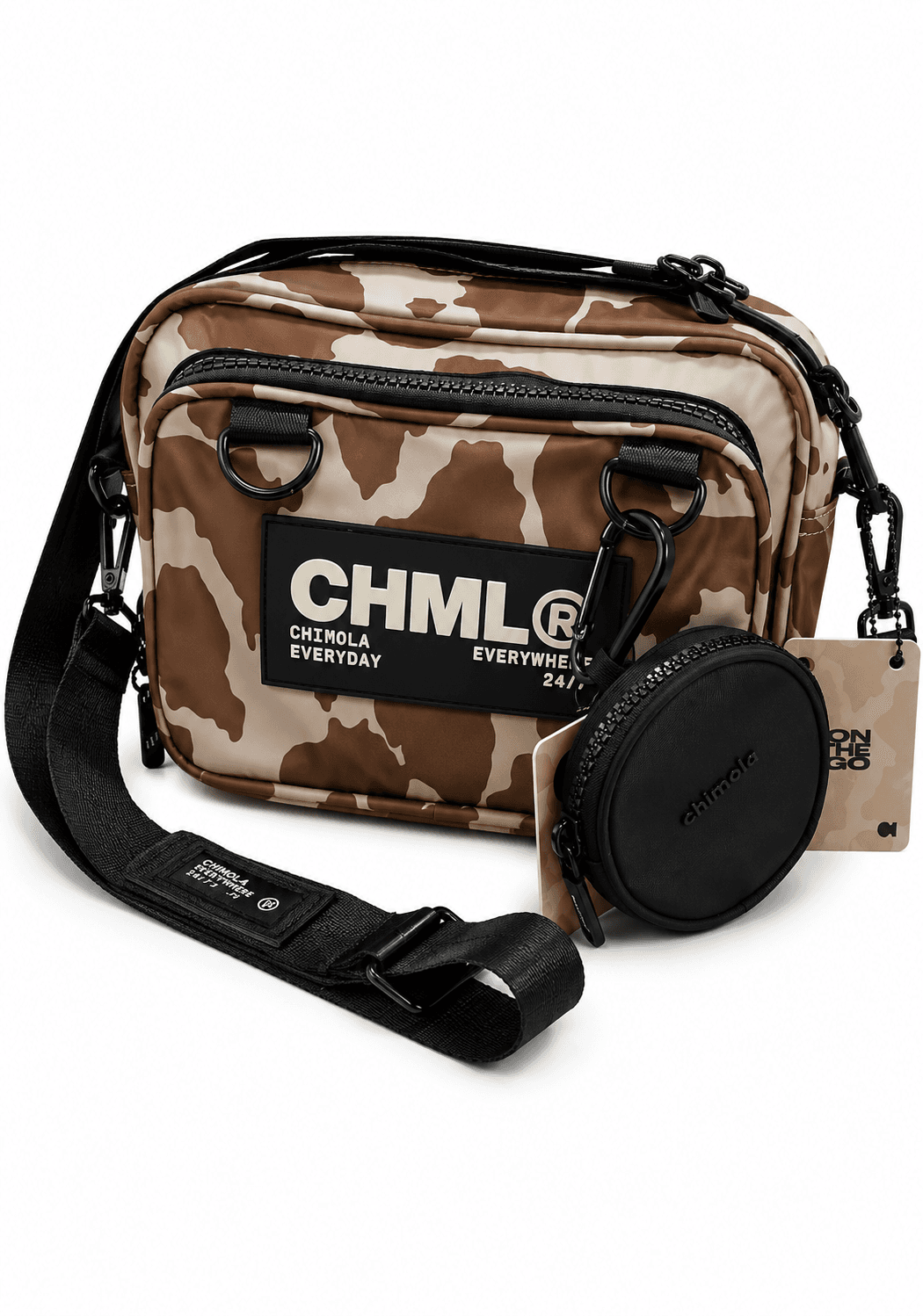 CARTERA CHIMOLA 14CM MARRÓN | SINTÉTICO