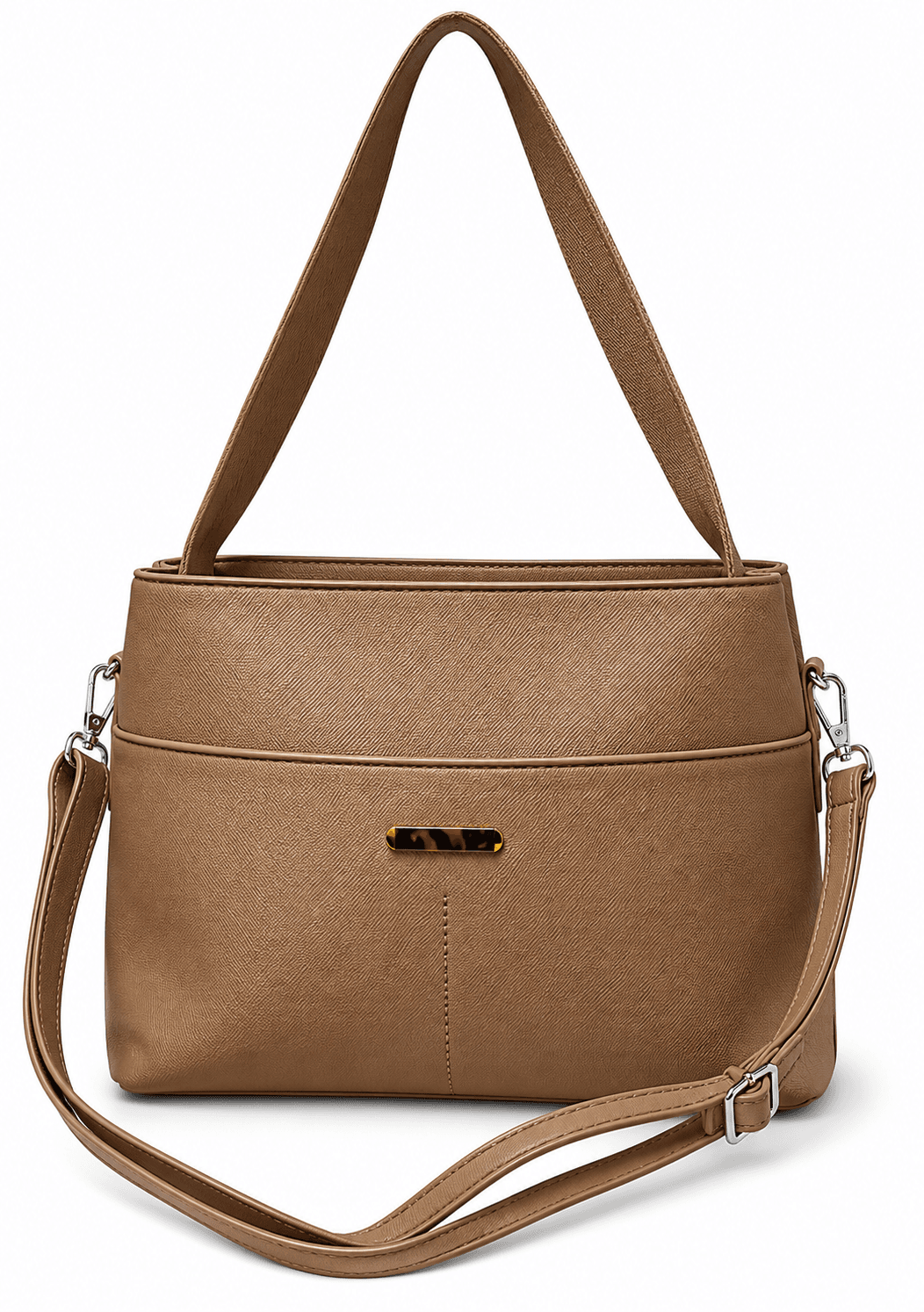 Cartera Amayra 34cm Visón | Sintético