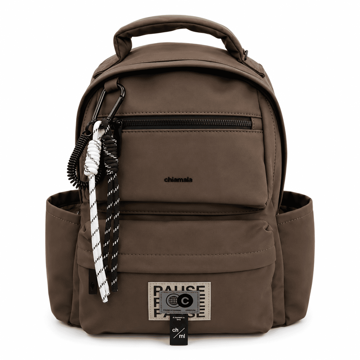 CHIMOLA MOCHILA 32CM CHOCOLATE | SINTÉTICO, CORREAS REGULABLES