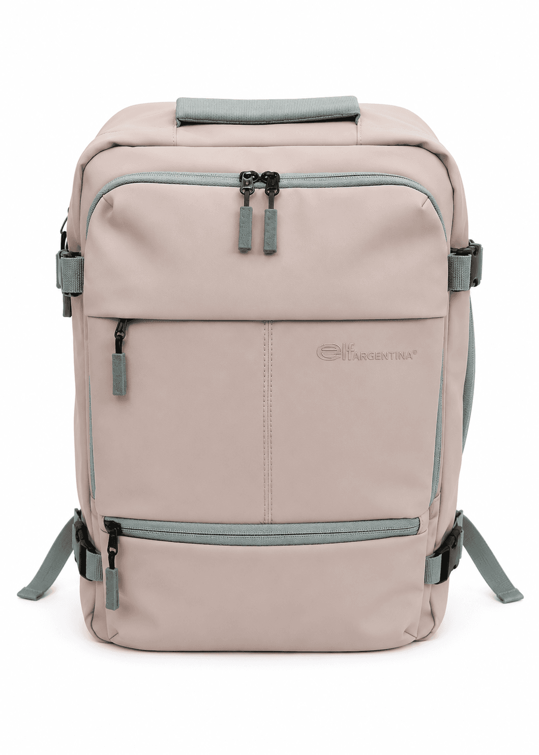 Elf mochila viajera 50cm rosa | sintético, correas regulables