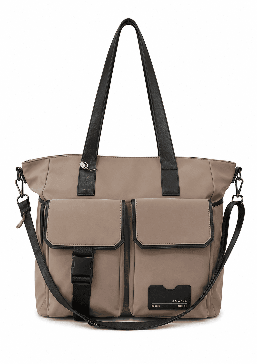 CARTERA AMAYRA 34CM VISÓN | SINTÉTICO