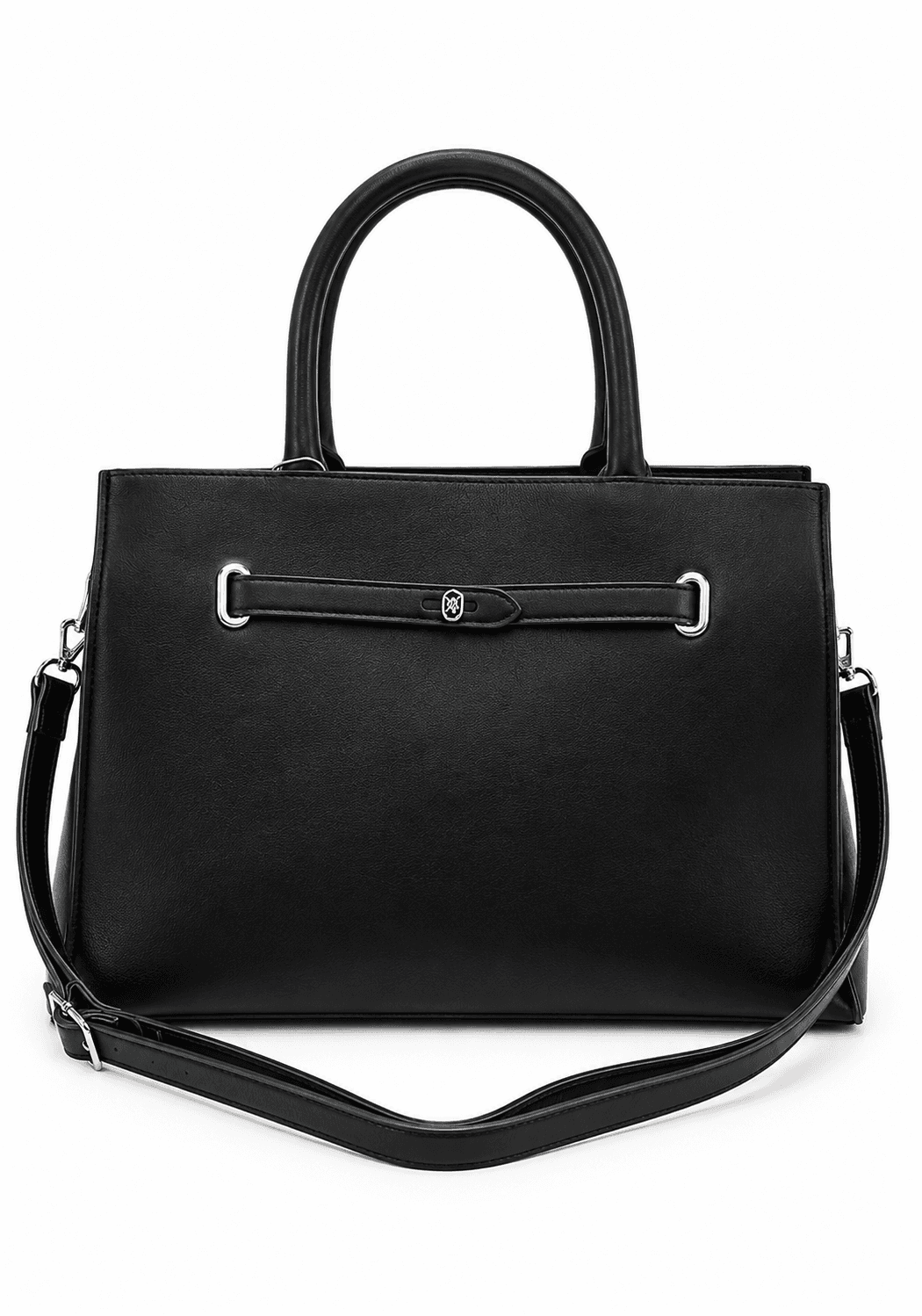 Cartera Amayra 34cm Negro | Sintético