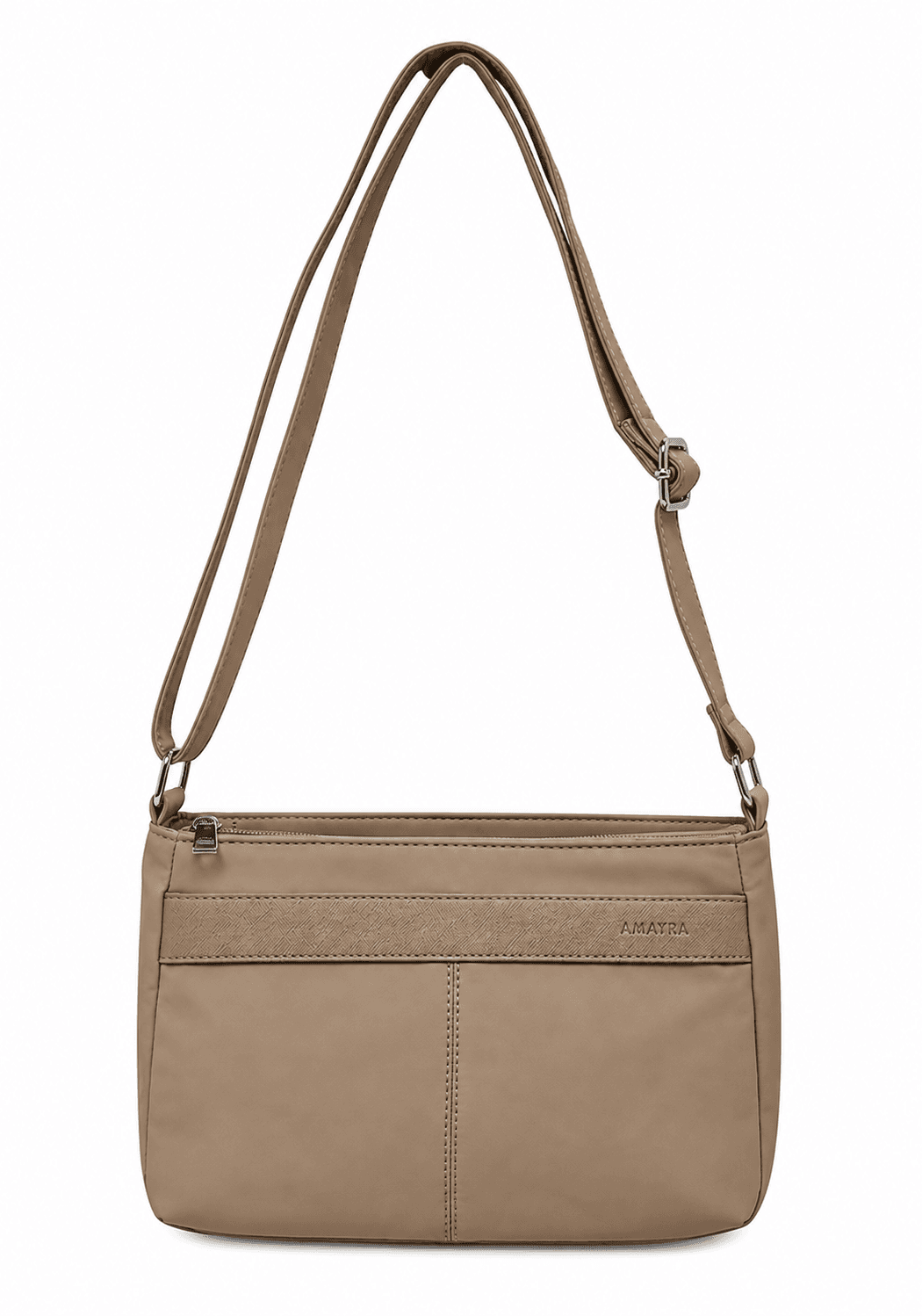 Cartera Amayra 14cm Crema | Sintético