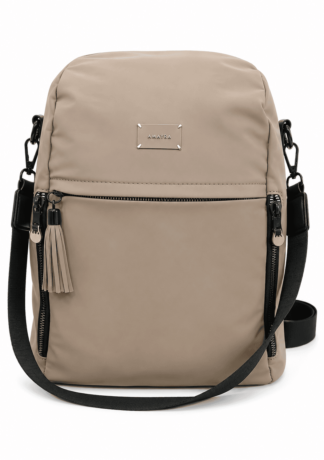 Amayra Mochila 32cm Visón | Sintético, Correas Regulables