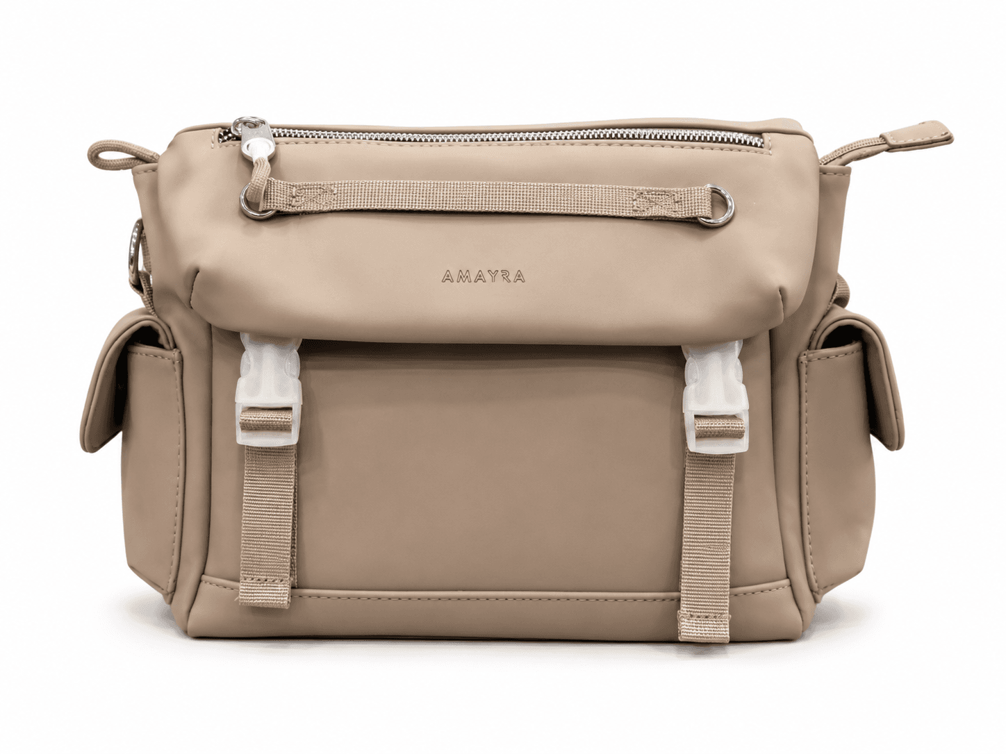 Cartera Amayra 14cm Visón | Sintético