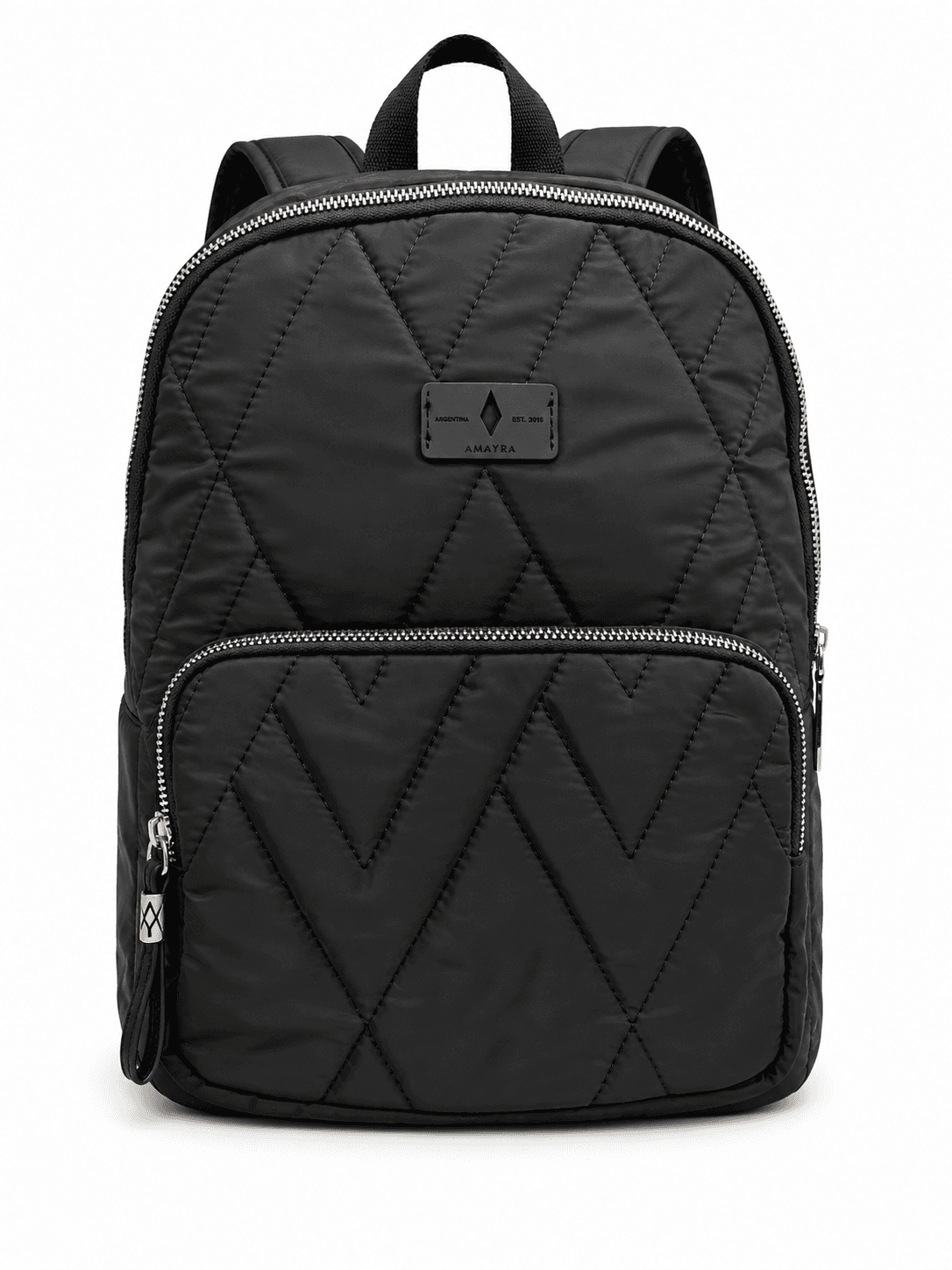 Amayra Mochila 32cm Negra | Sintético, Correas Regulables