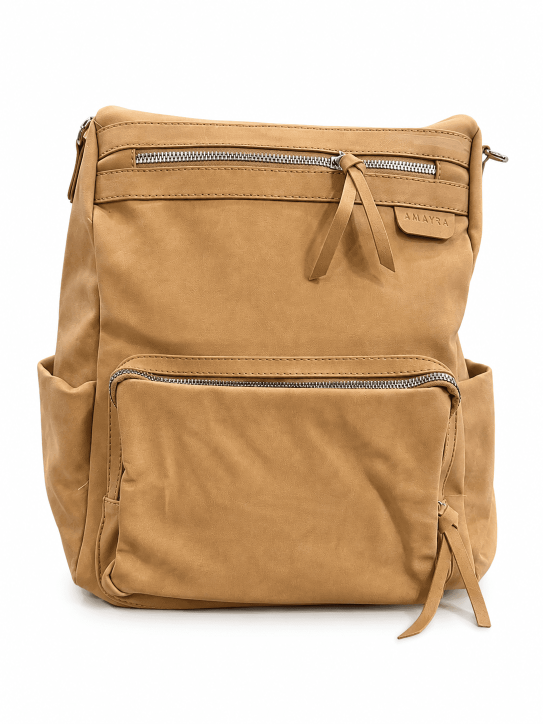 Amayra Mochila 32cm Camel | Sintético, Correas Regulables