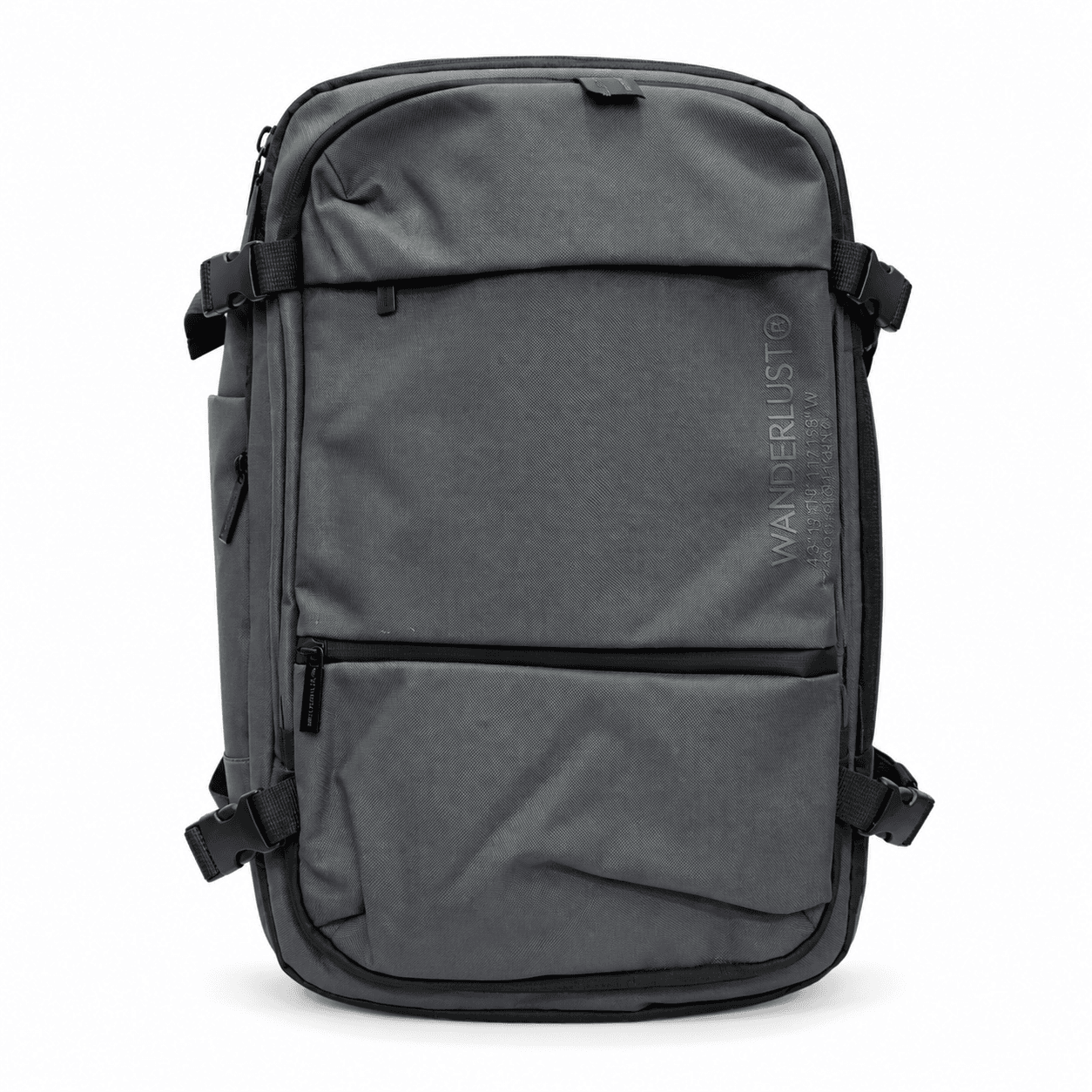 Wanderlust Mochila Compresión Viajera + Bomba 50cm Negro | Sintético, Correas Regulables