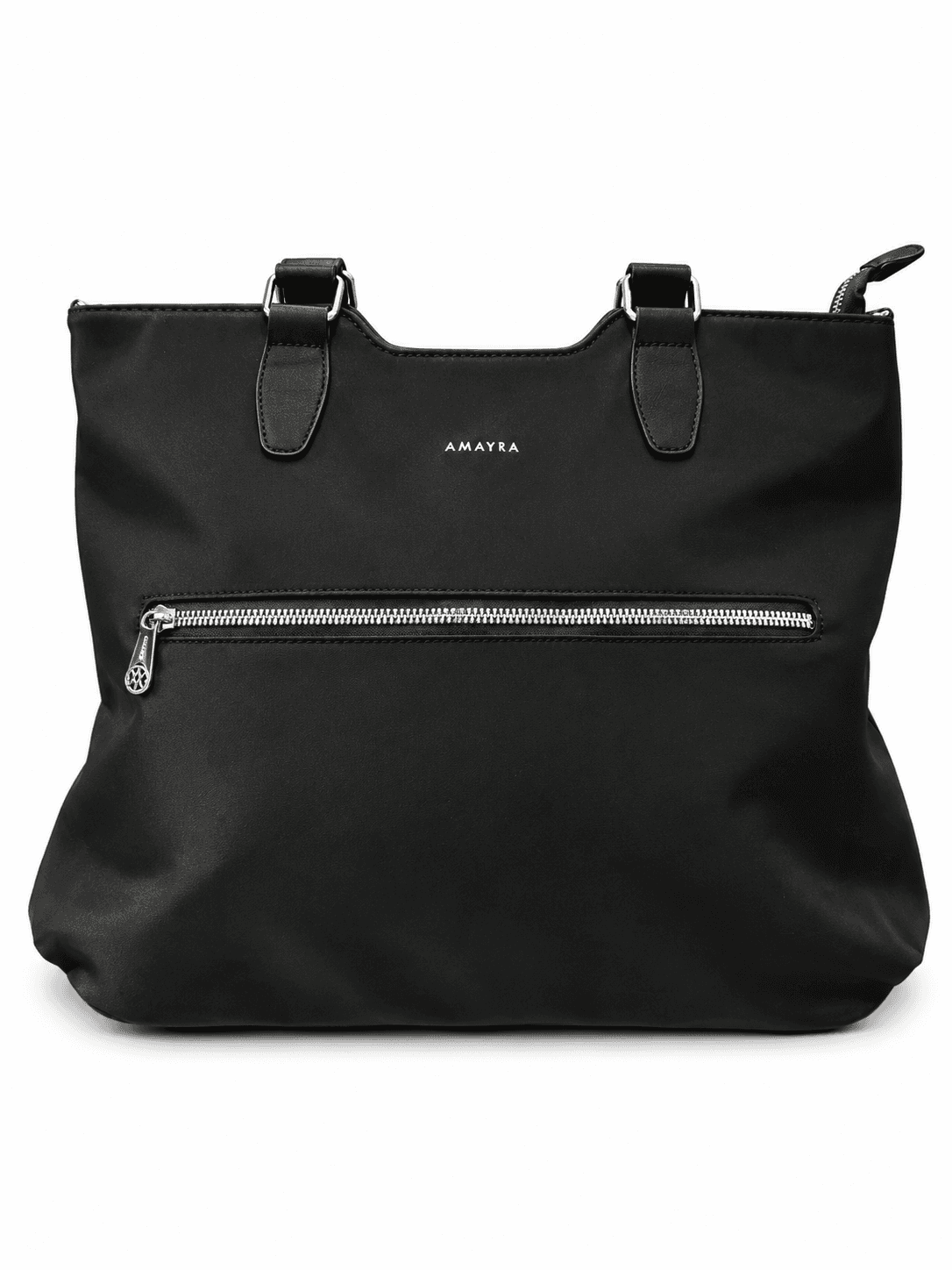 Cartera Amayra 34cm Negra | Sintético