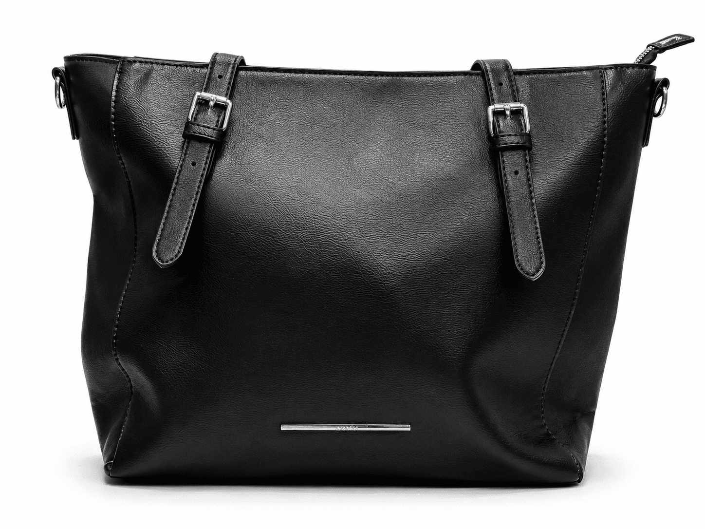 Cartera Amayra 34cm Negra | Sintético