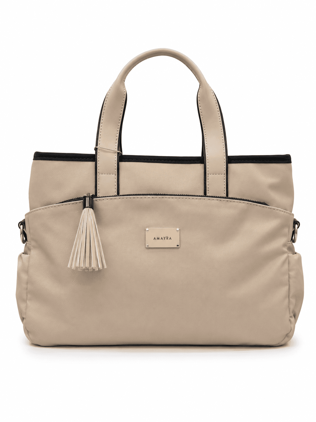 Cartera Amayra 34cm Camel | Sintético