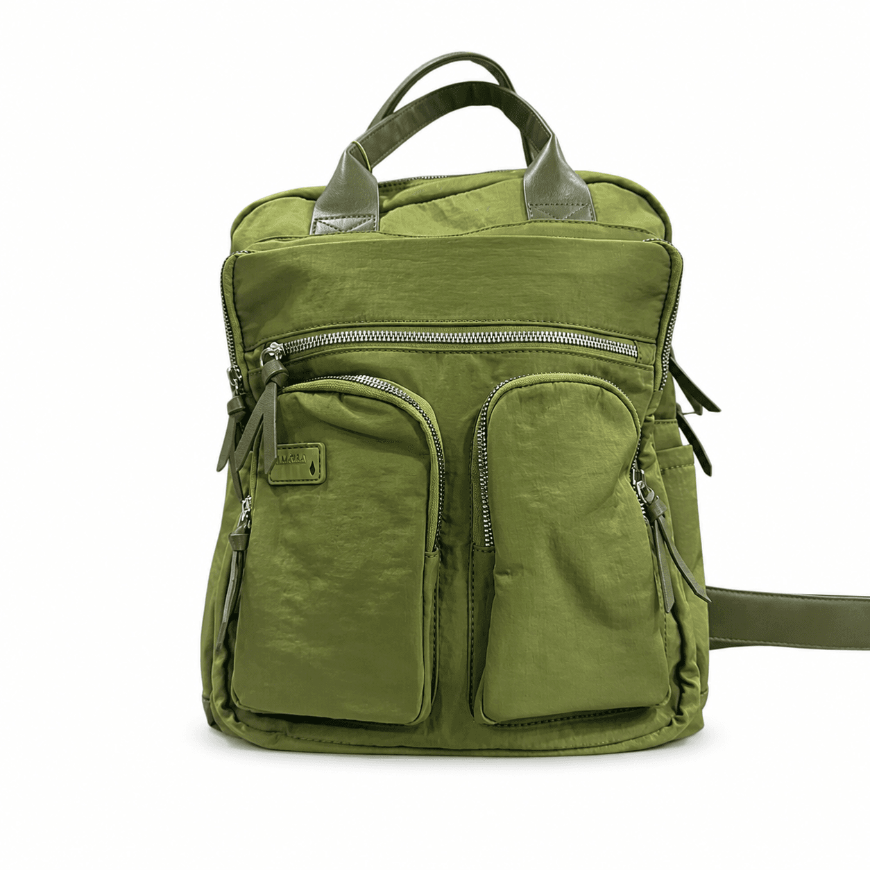 Amayra Mochila 32cm verde | Sintético, Correas Regulables
