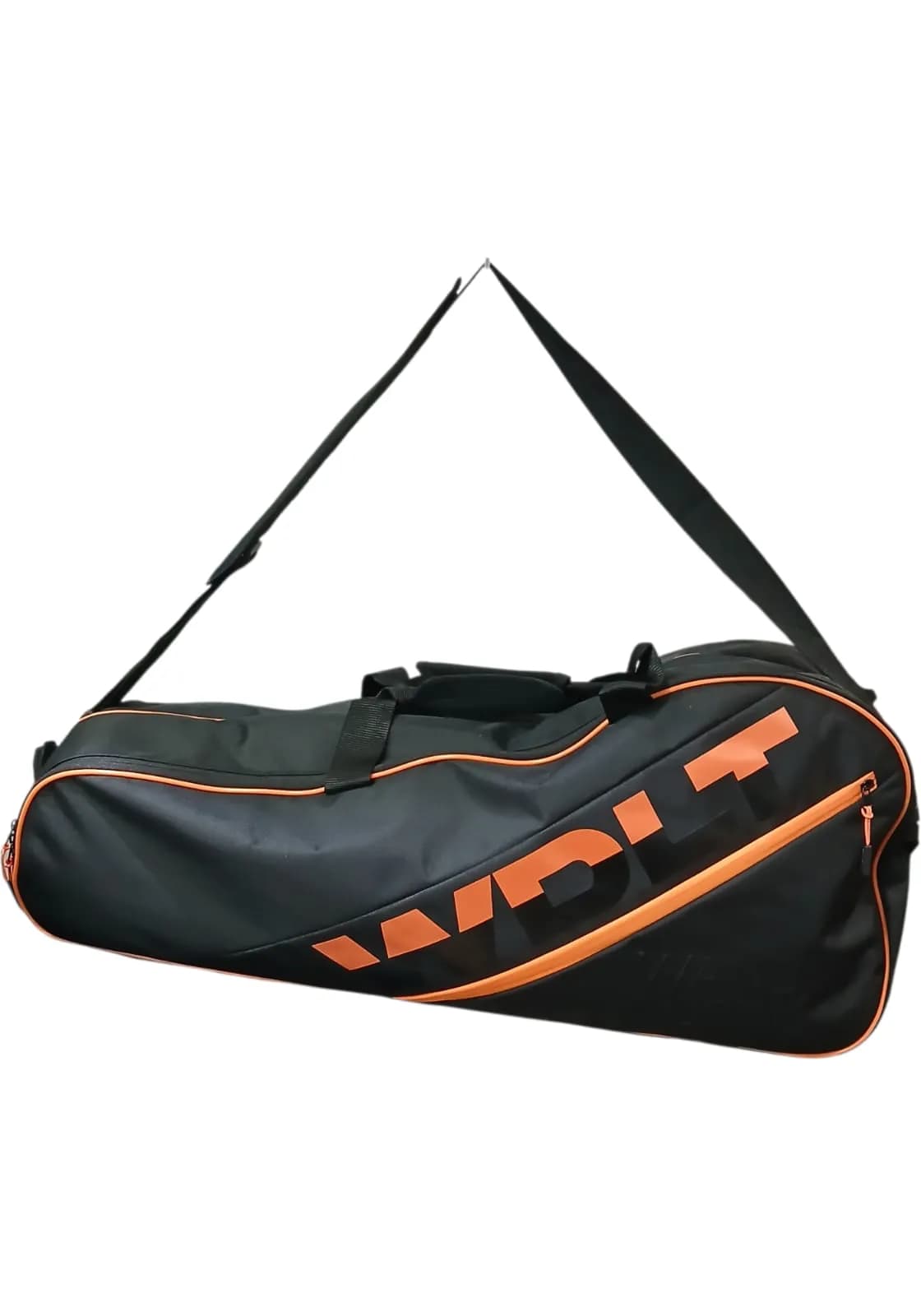 WANDERLUST BOLSO TENIS NEGRO C/ NARANJA | CORREA REGULABLE